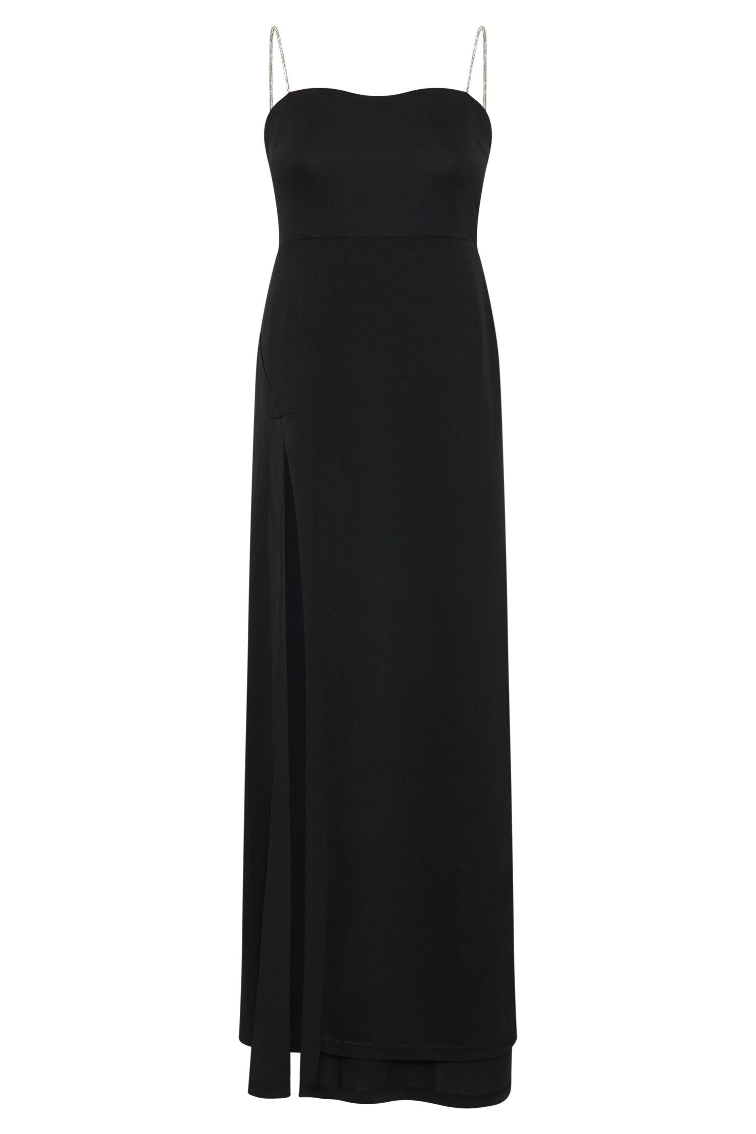 Dionne Criss Cross Diamante Maxi Dress - Black sold by Meshki product image thumbnail 7