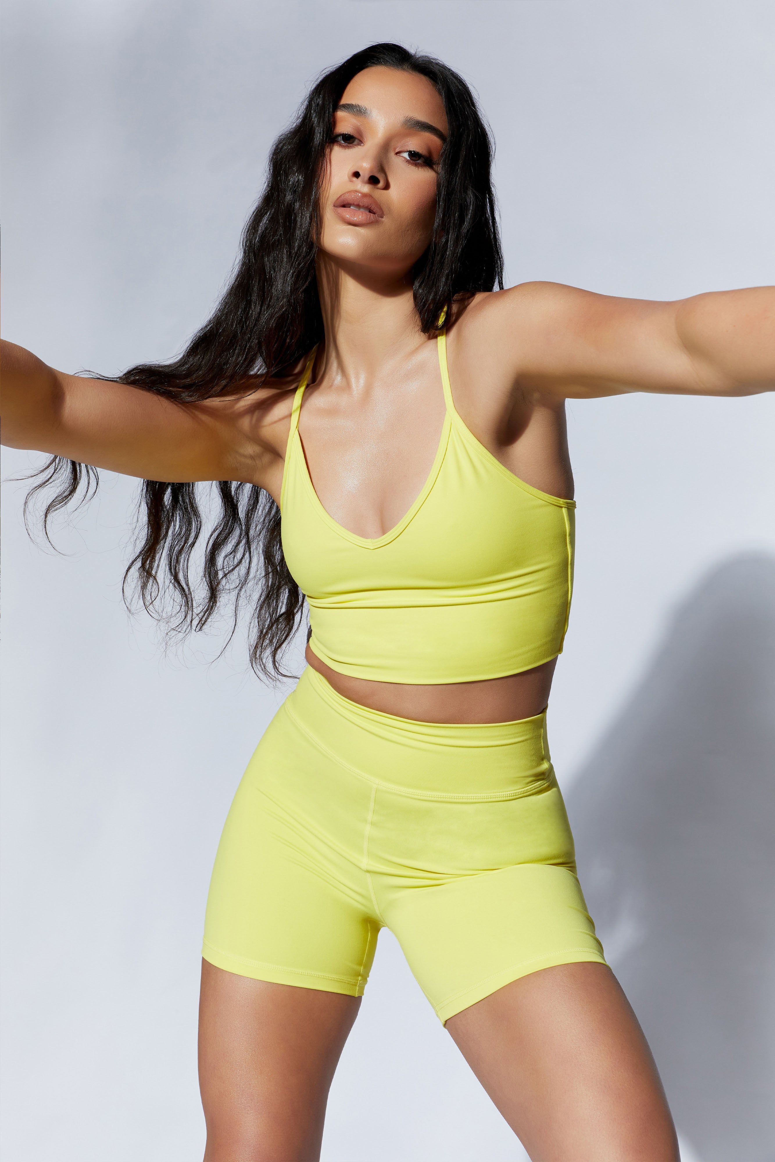 Edena V Back Crop Top - Yellow sold by Meshki product image thumbnail 8