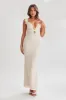 Ezra Lace Maxi Dress - Ivory sold by Meshki