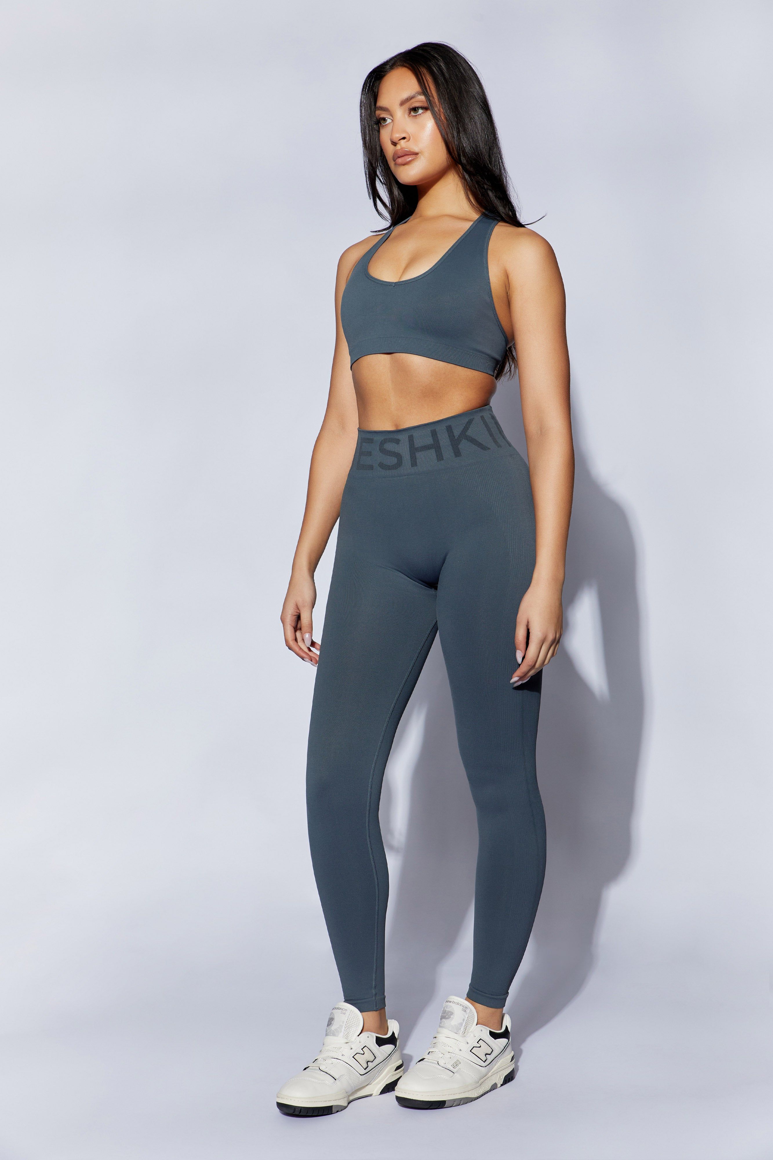 Leia Seamless Leggings - Charcoal sold by Meshki product image thumbnail 4