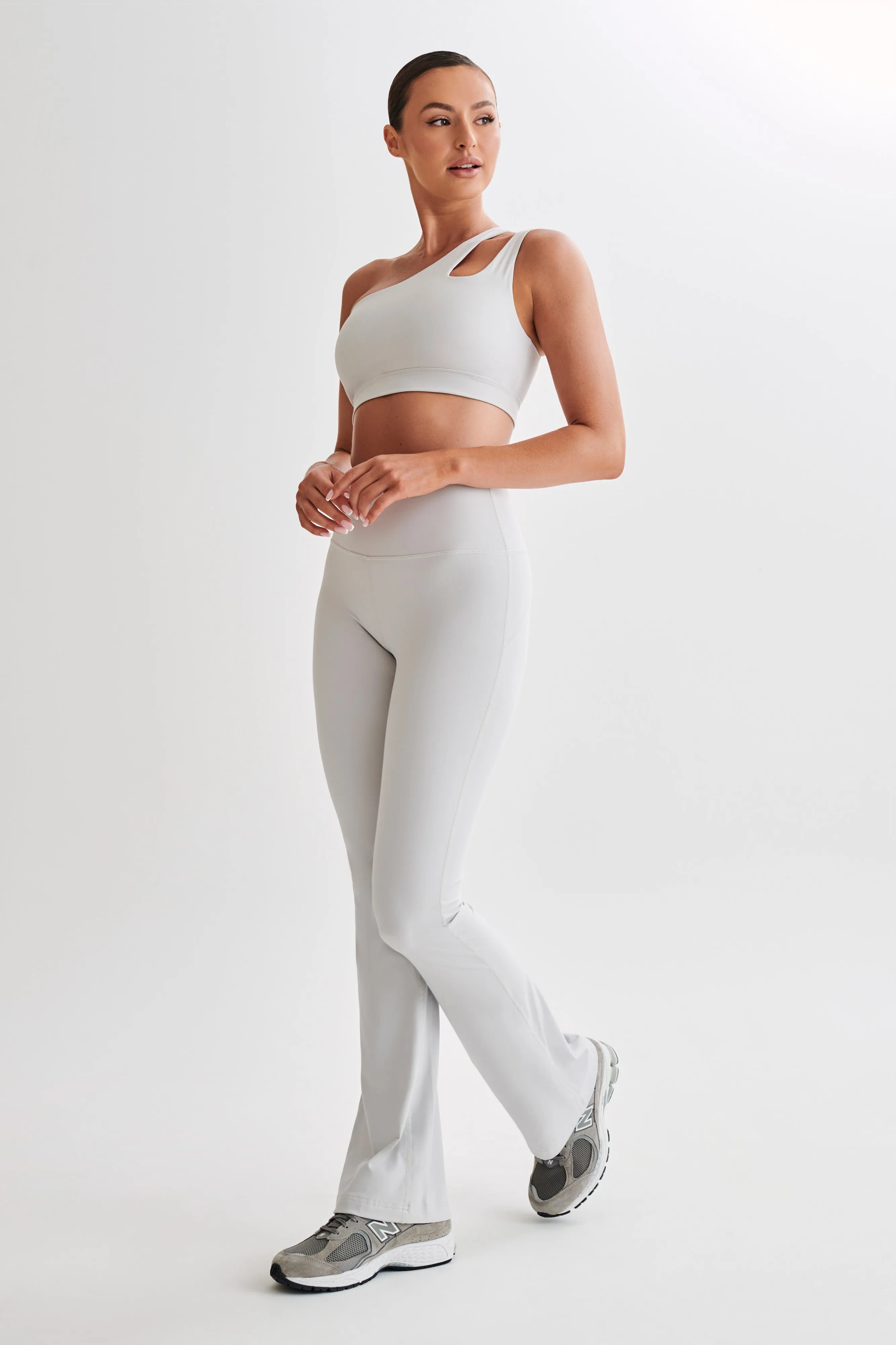 Jesse Flared Yoga Pants - Ice Grey sold by Meshki product image thumbnail 5