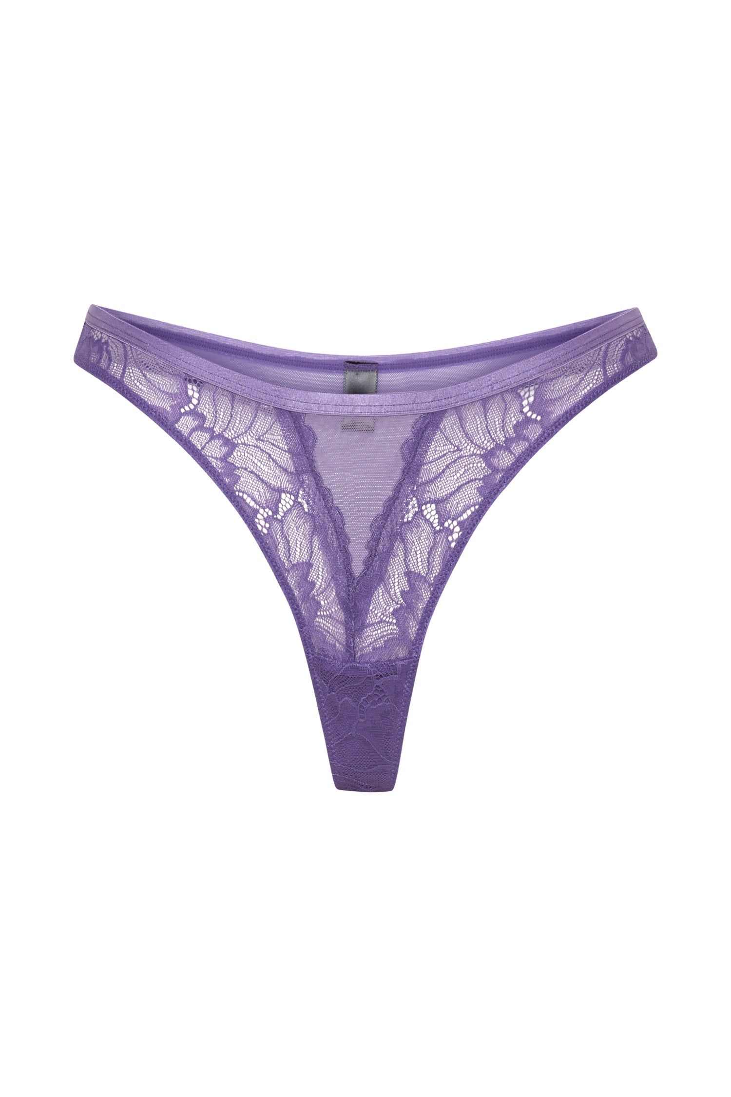 Milana Lace Cheeky Cut Bottoms - Grape sold by Meshki product image thumbnail 9