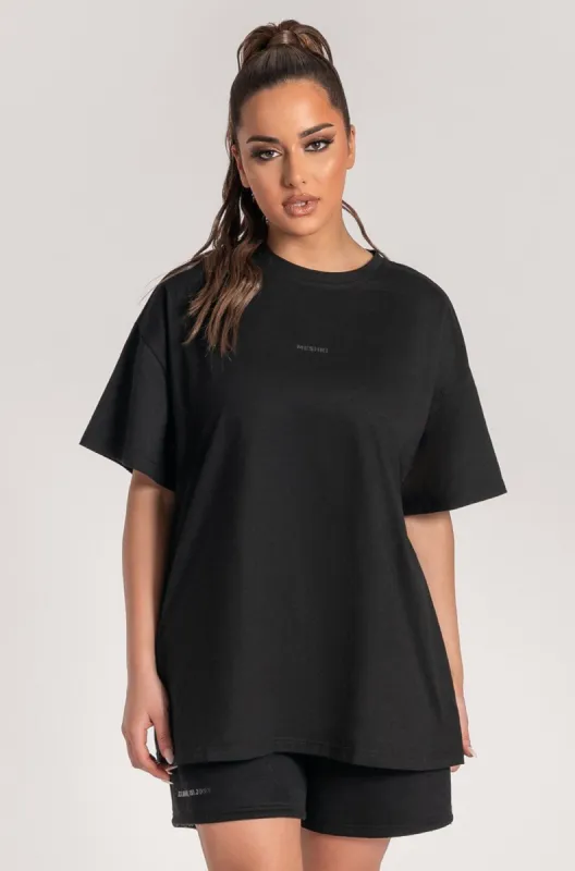 Sloane Unisex Oversized T-Shirt - Black sold by Meshki