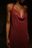 Meilani Low Back Diamante Mesh Mini Dress - Red sold by Meshki