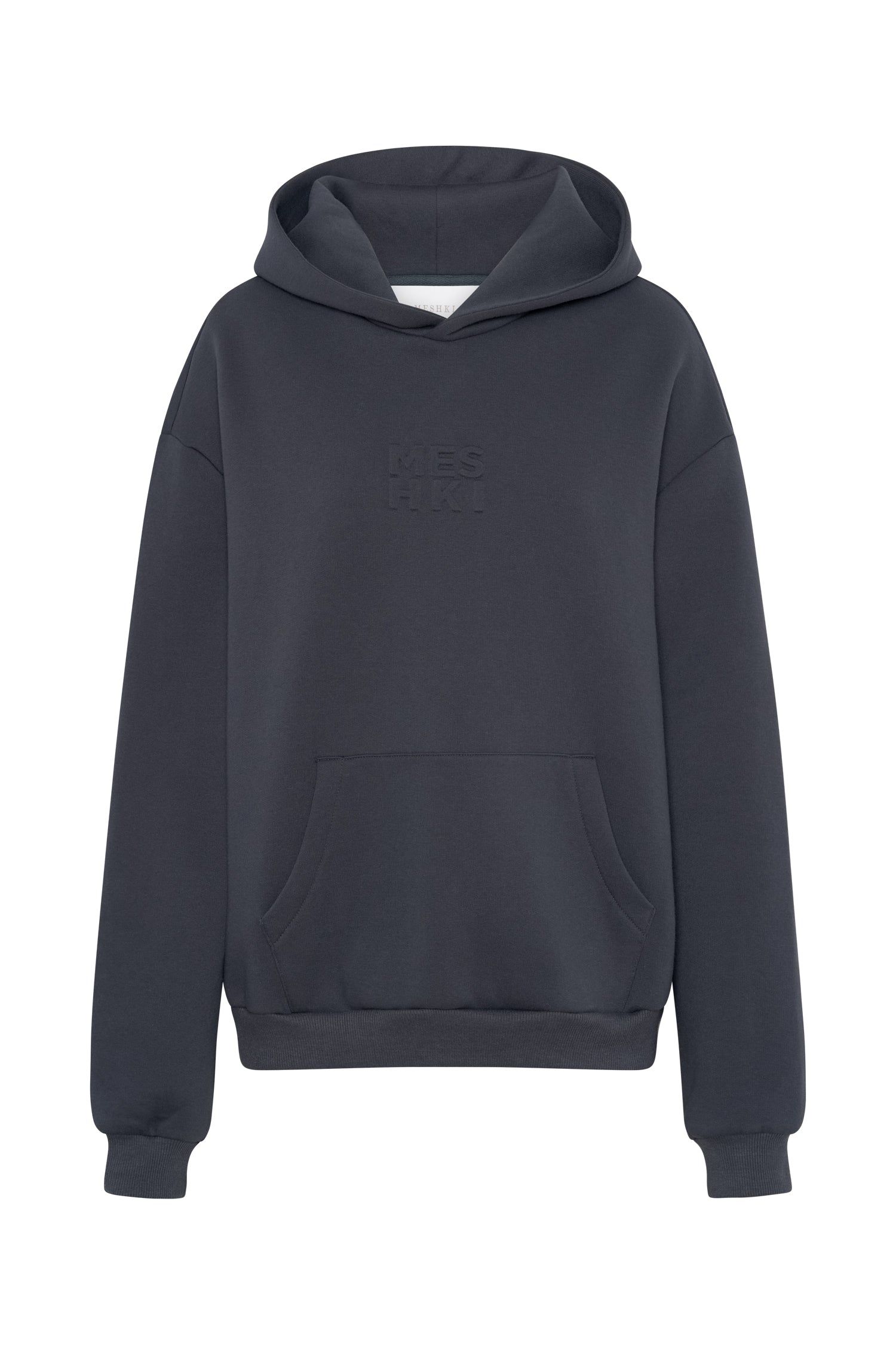 Arden Embossed Fleeceback Hoodie - Charcoal sold by Meshki product image thumbnail 7