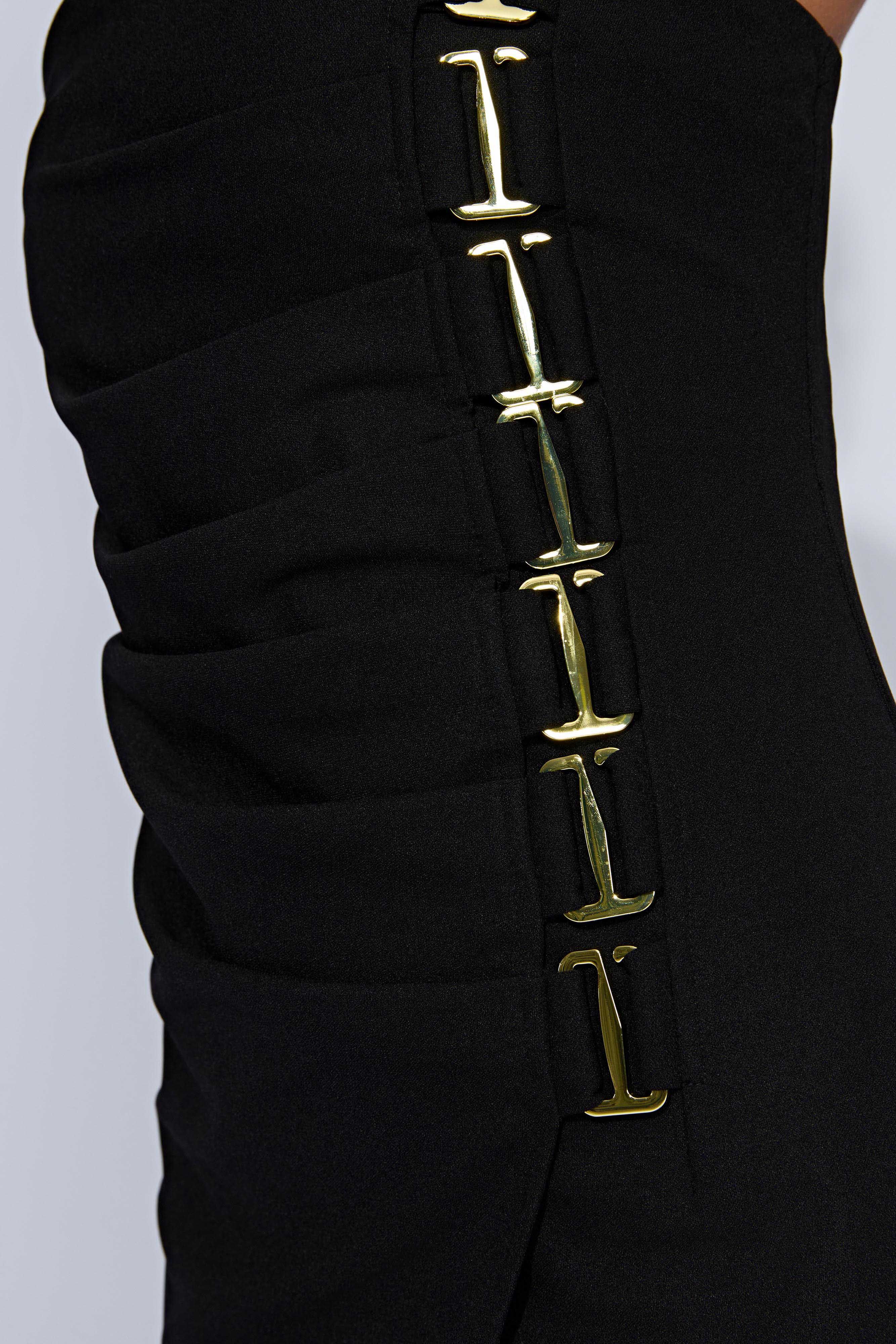 Mercer E-Hook Midi Dress - Black sold by Meshki product image thumbnail 7