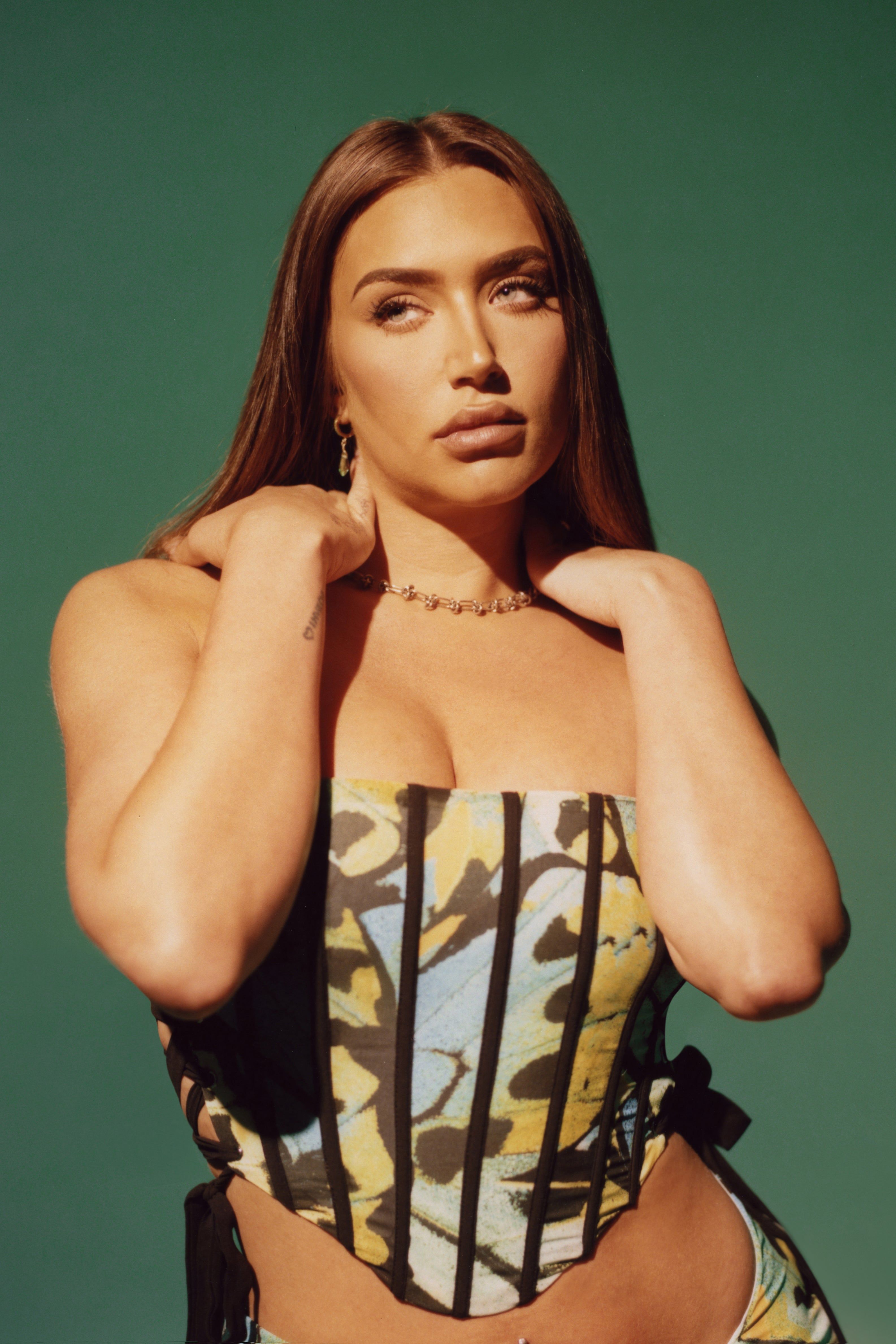 Elizabeth Strapless Corset Top - Butterfly Print sold by Meshki product image thumbnail 2