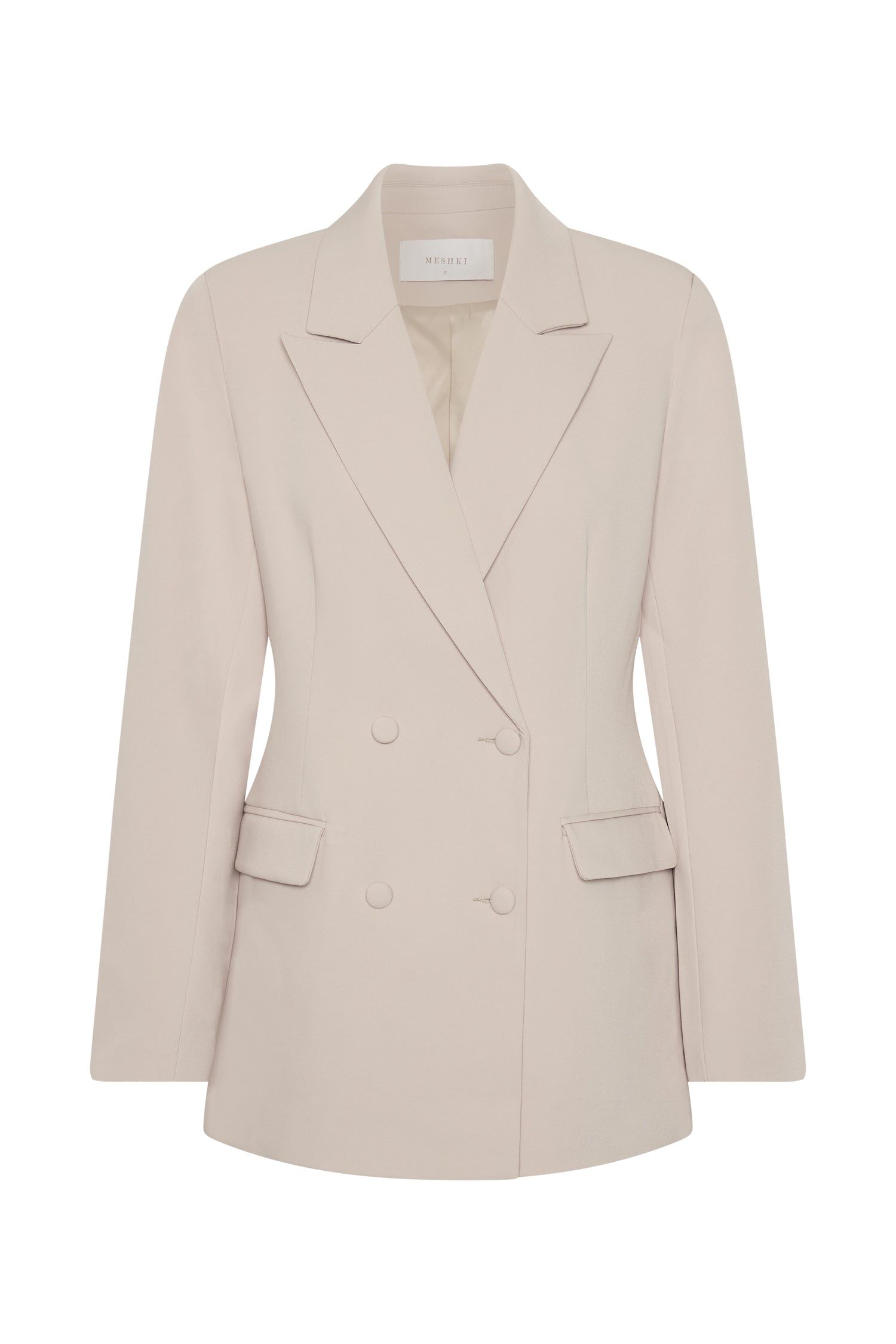 Rosana Oversized Cinched Blazer - Wheat sold by Meshki product image thumbnail 11