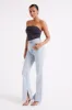 Romina Recycled Nylon Ruched Bodysuit - Charcoal sold by Meshki