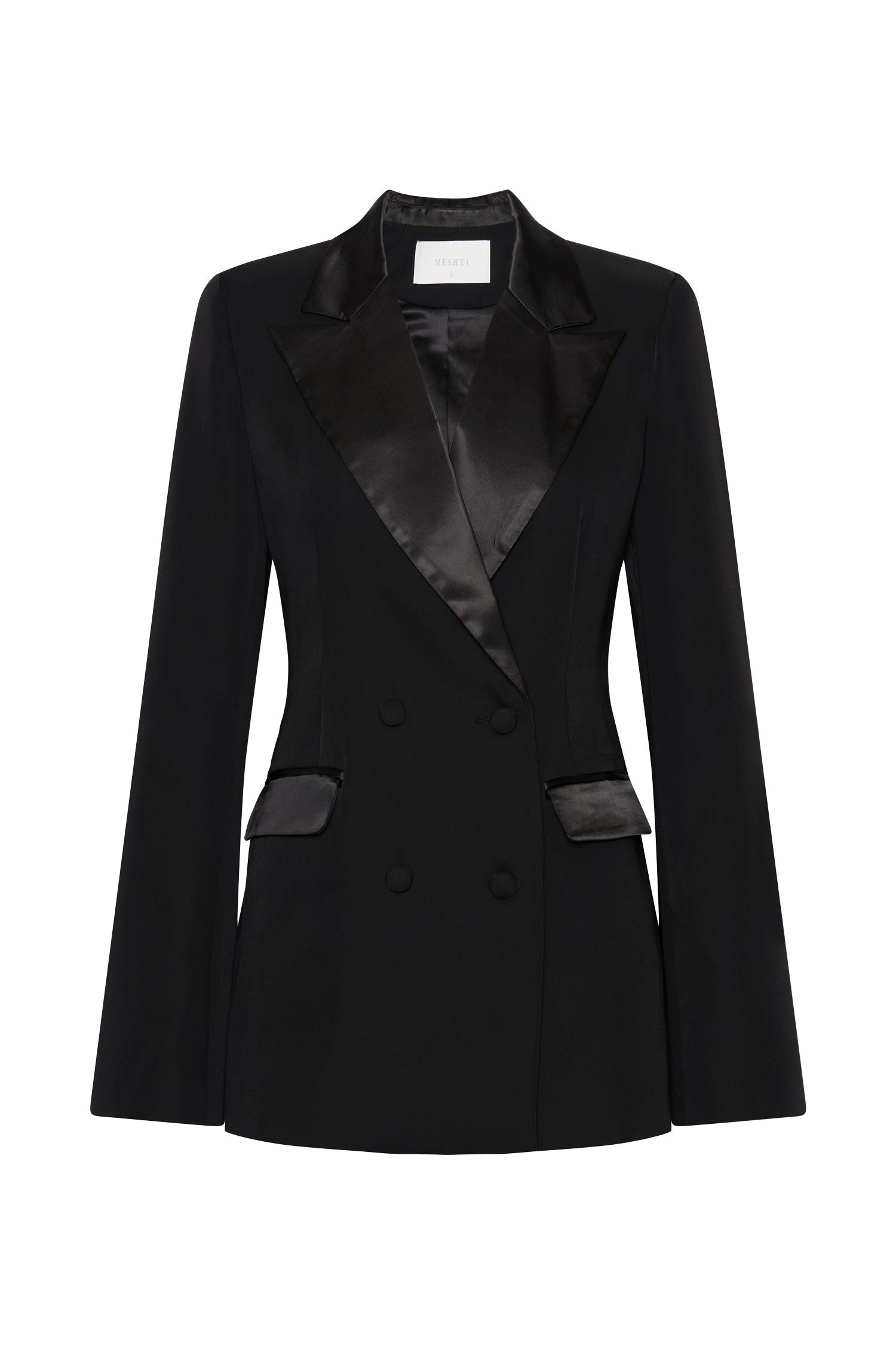 Zara Tailored Blazer With Splits - Black sold by Meshki product image thumbnail 12