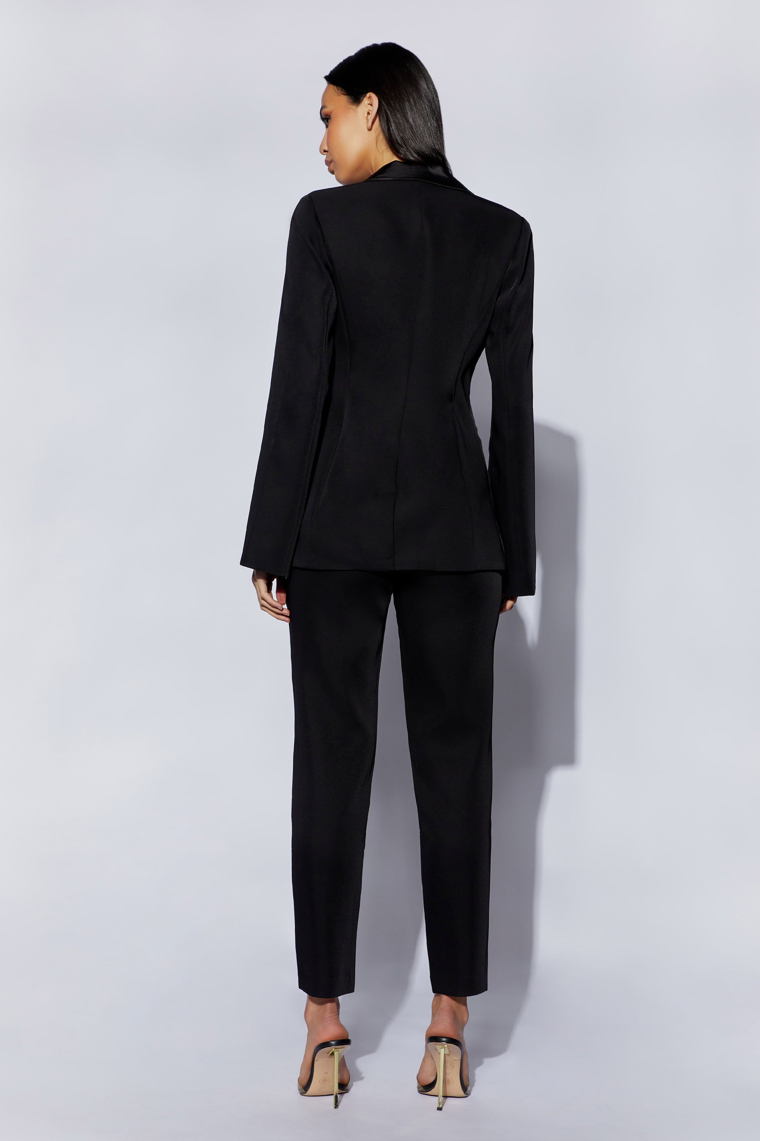 Zara Tailored Blazer With Splits - Black sold by Meshki product image thumbnail 3