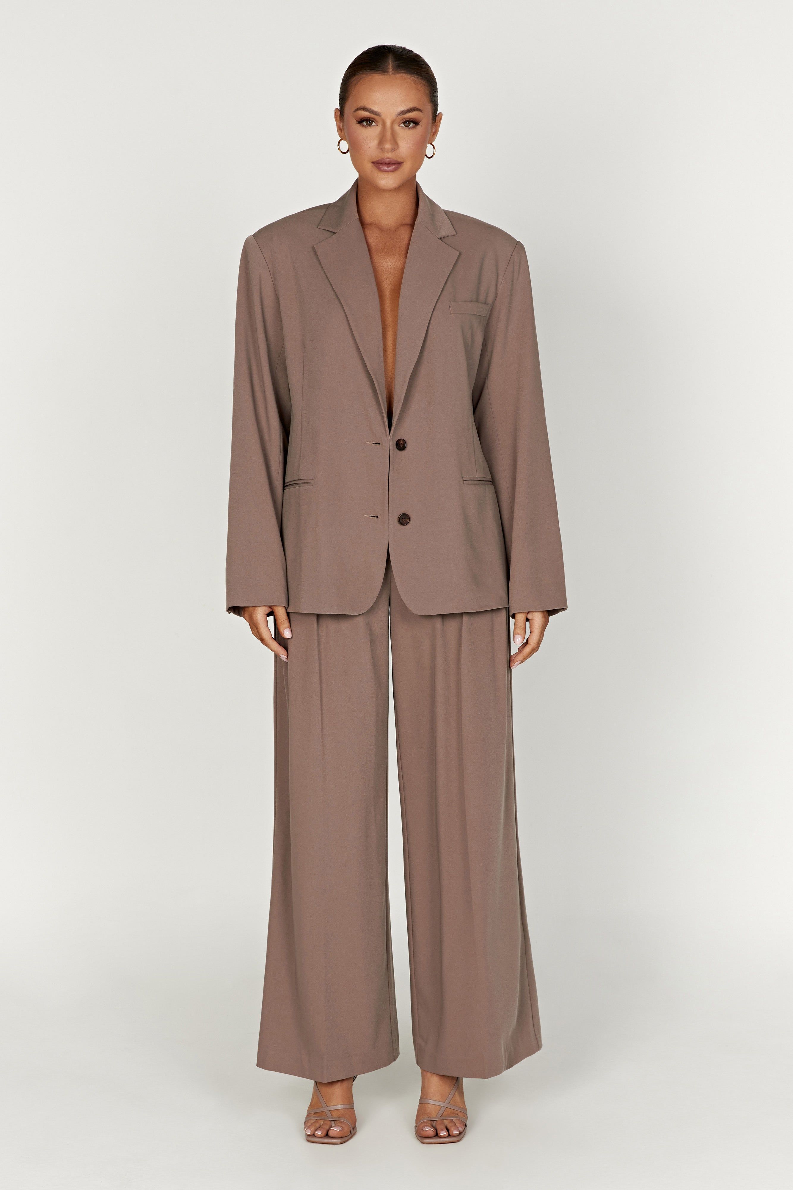 Jemima Straight Leg Pants - Coco sold by Meshki product image thumbnail 4