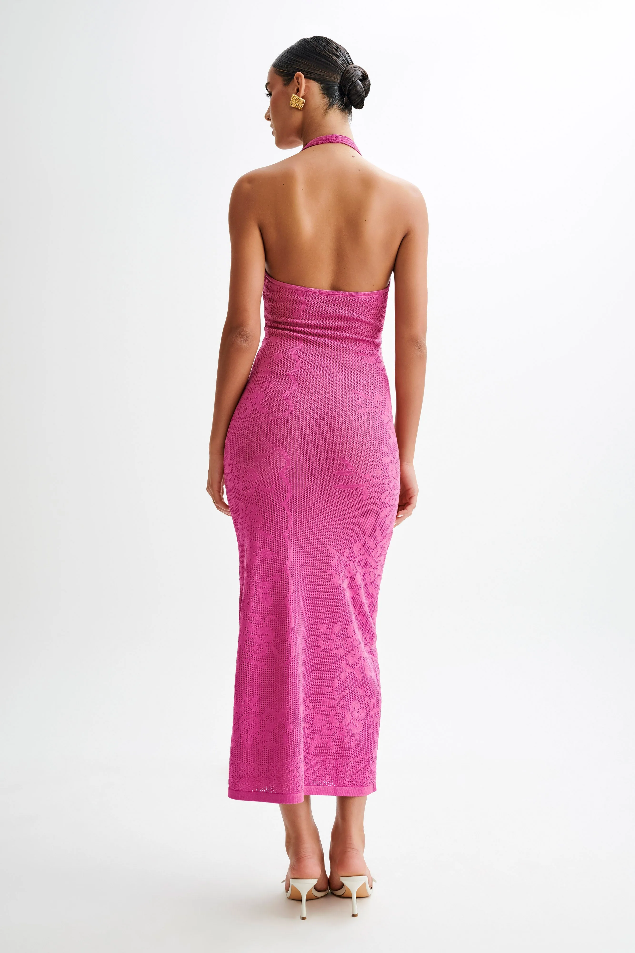 Patrizia Knit Halter Maxi Dress - Violet sold by Meshki product image thumbnail 2