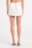 Hollis Denim Mini Skirt - Ecru sold by Meshki