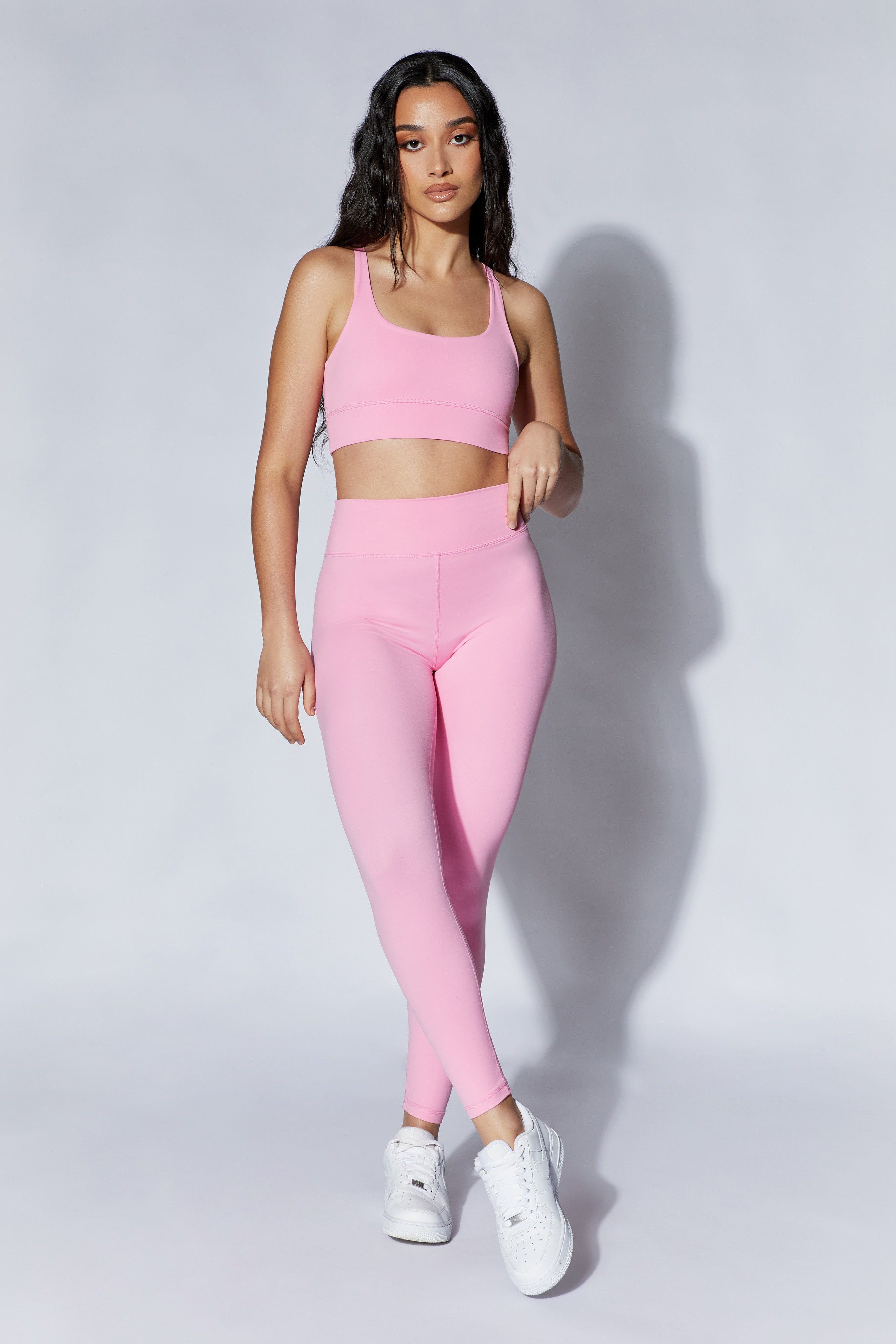 Venus V Back Leggings - Candy Pink sold by Meshki product image thumbnail 3