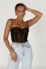 Sansa Lace Bustier - Black sold by Meshki