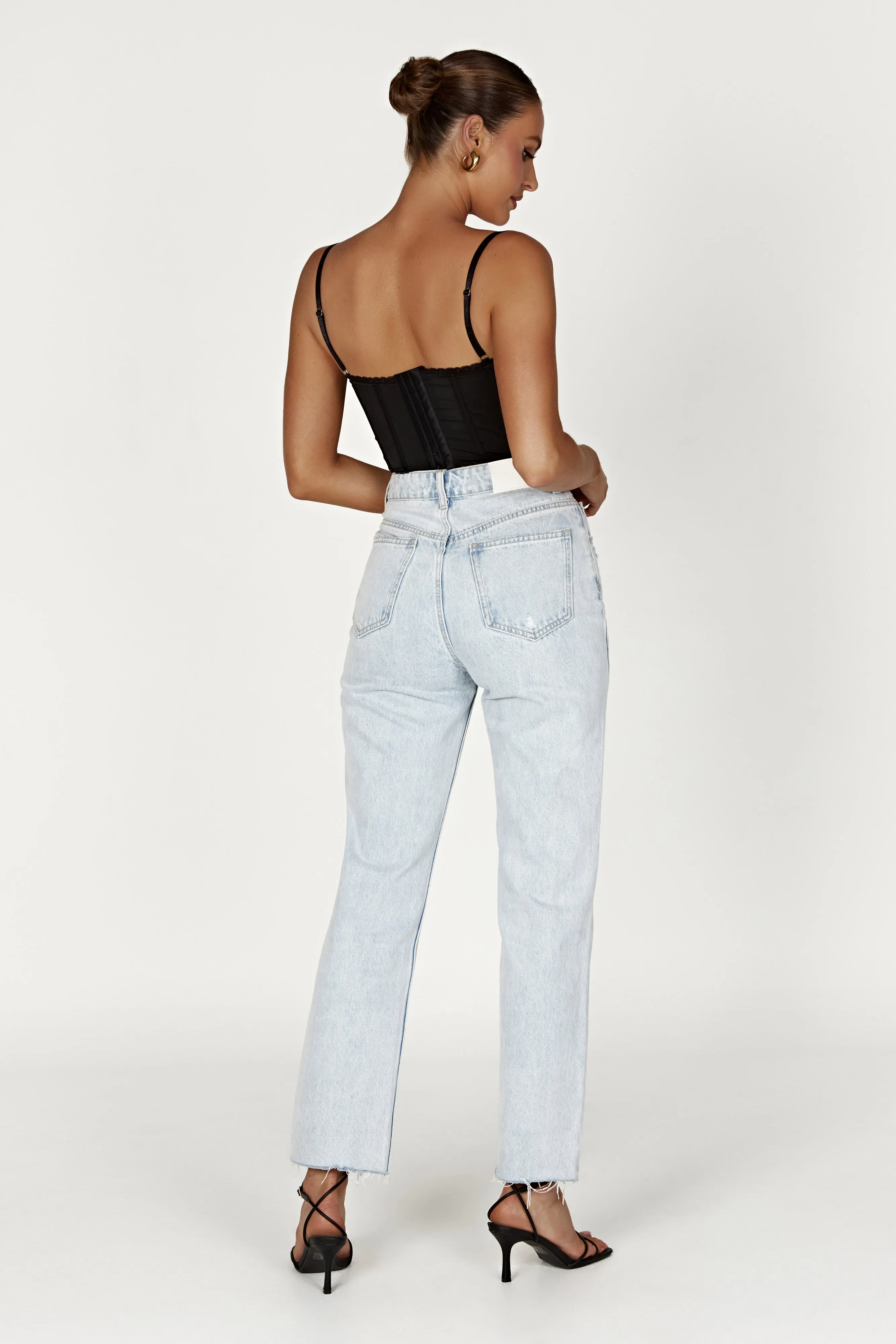 Sansa Lace Bustier - Black sold by Meshki product image thumbnail 2