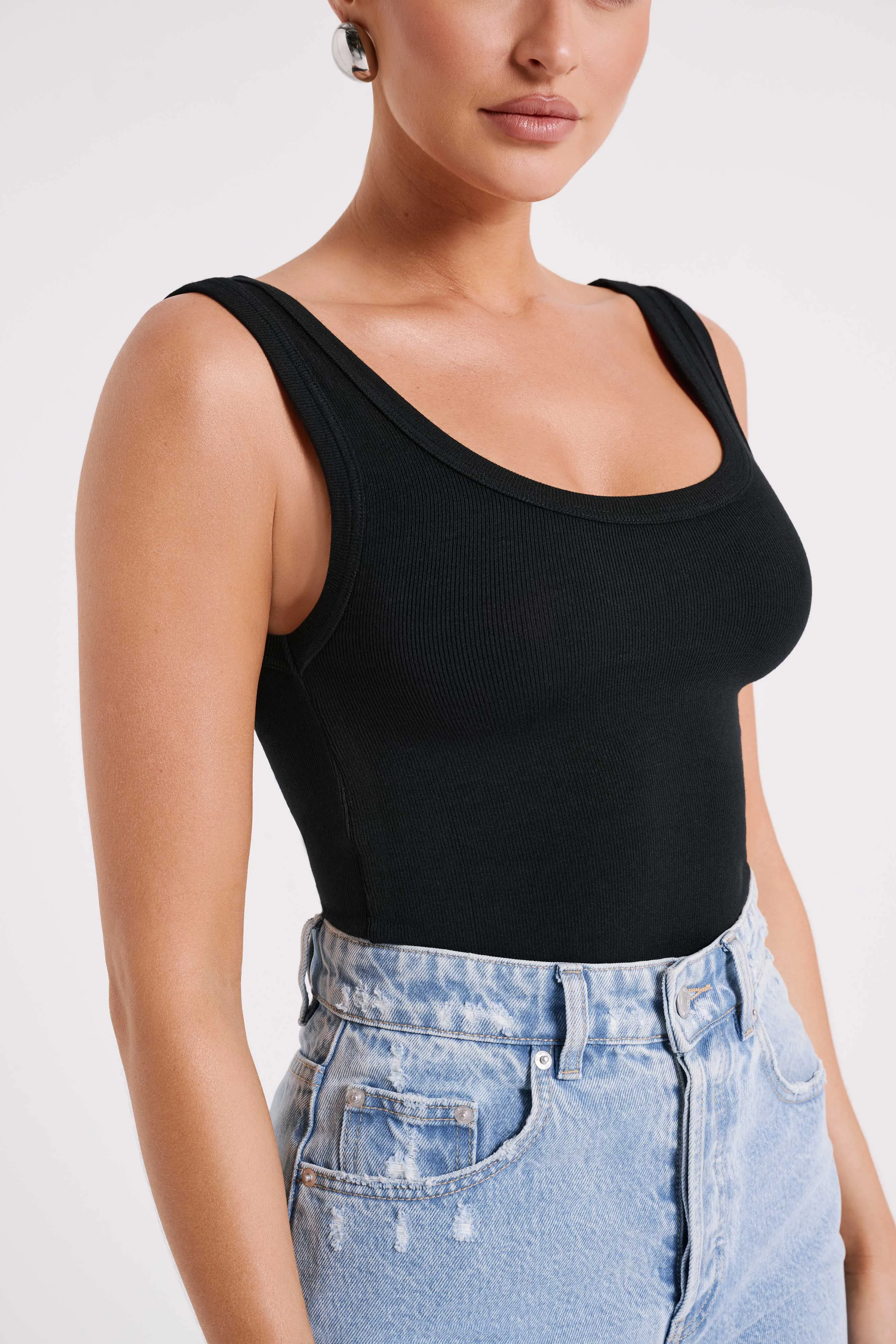 Chandler Modal Tank Top - Black sold by Meshki product image thumbnail 5