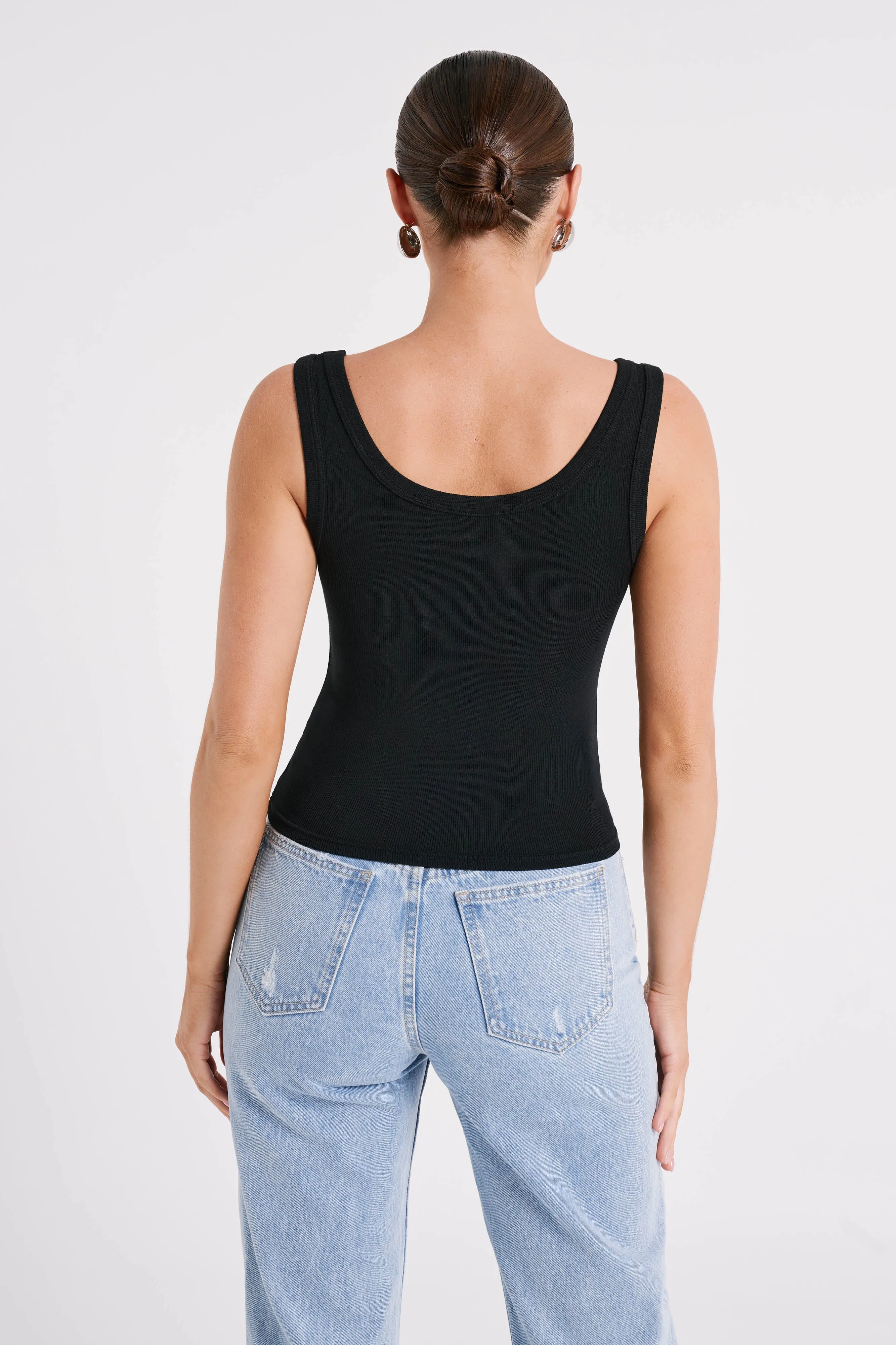 Chandler Modal Tank Top - Black sold by Meshki product image thumbnail 2