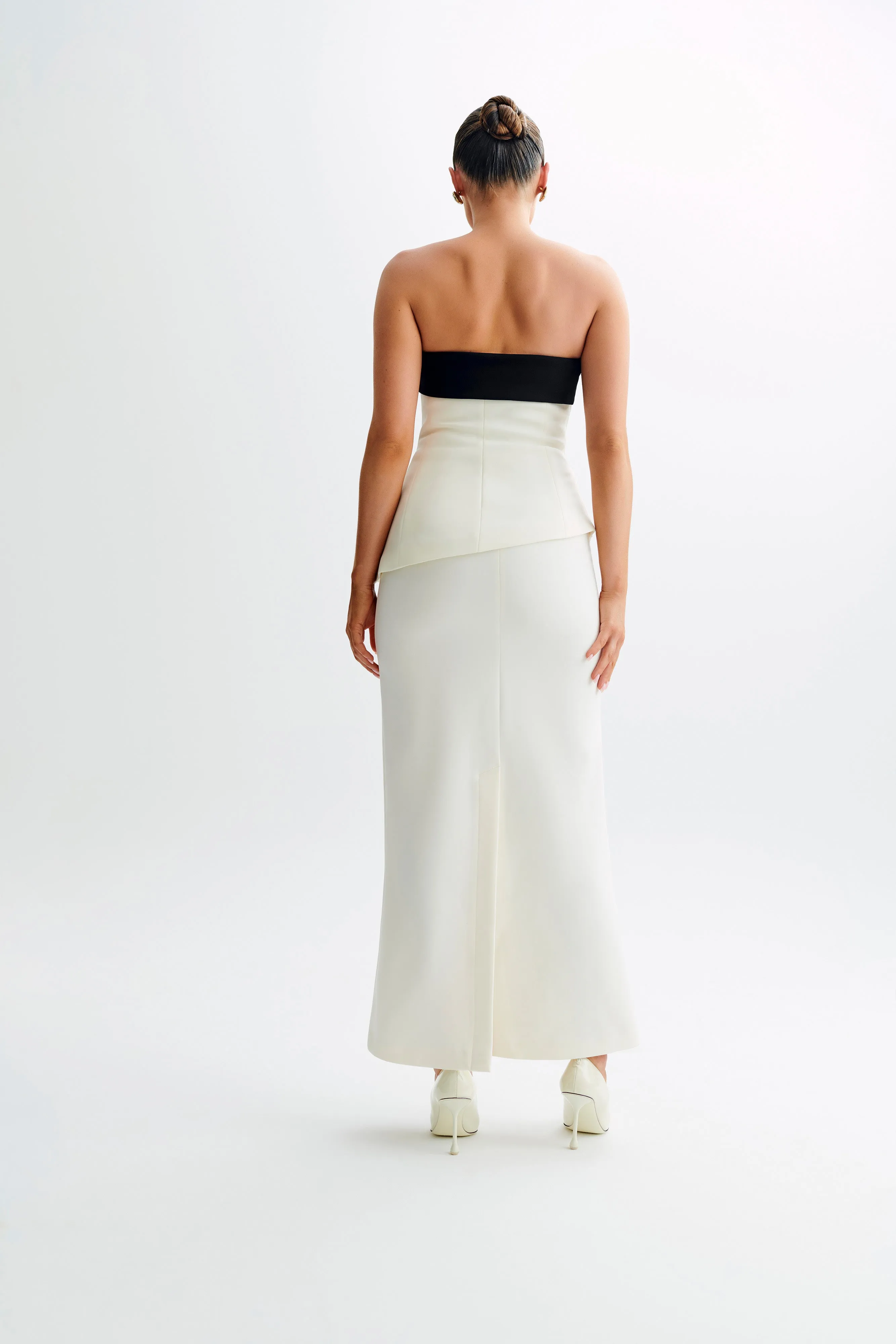 Micah Suiting Maxi Skirt - White sold by Meshki product image thumbnail 4