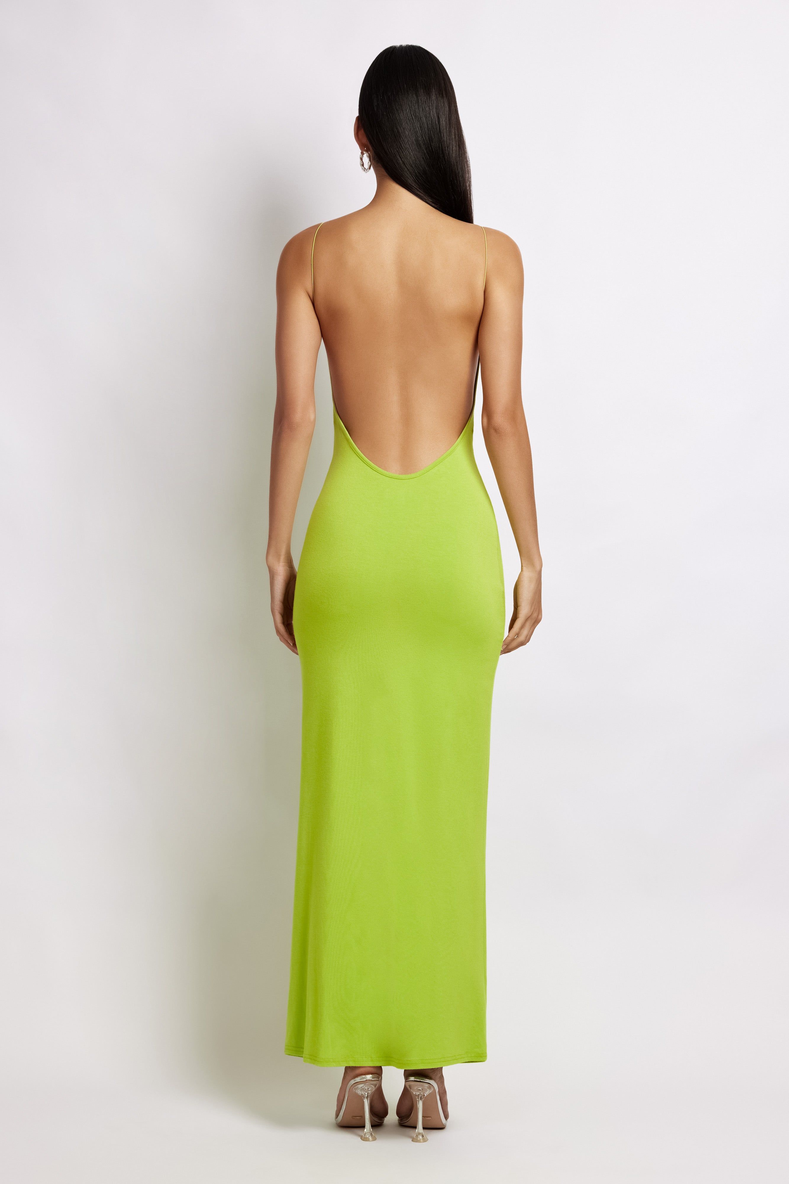 Kirsty Strappy Circle Cutout Maxi Dress - Apple sold by Meshki product image thumbnail 2