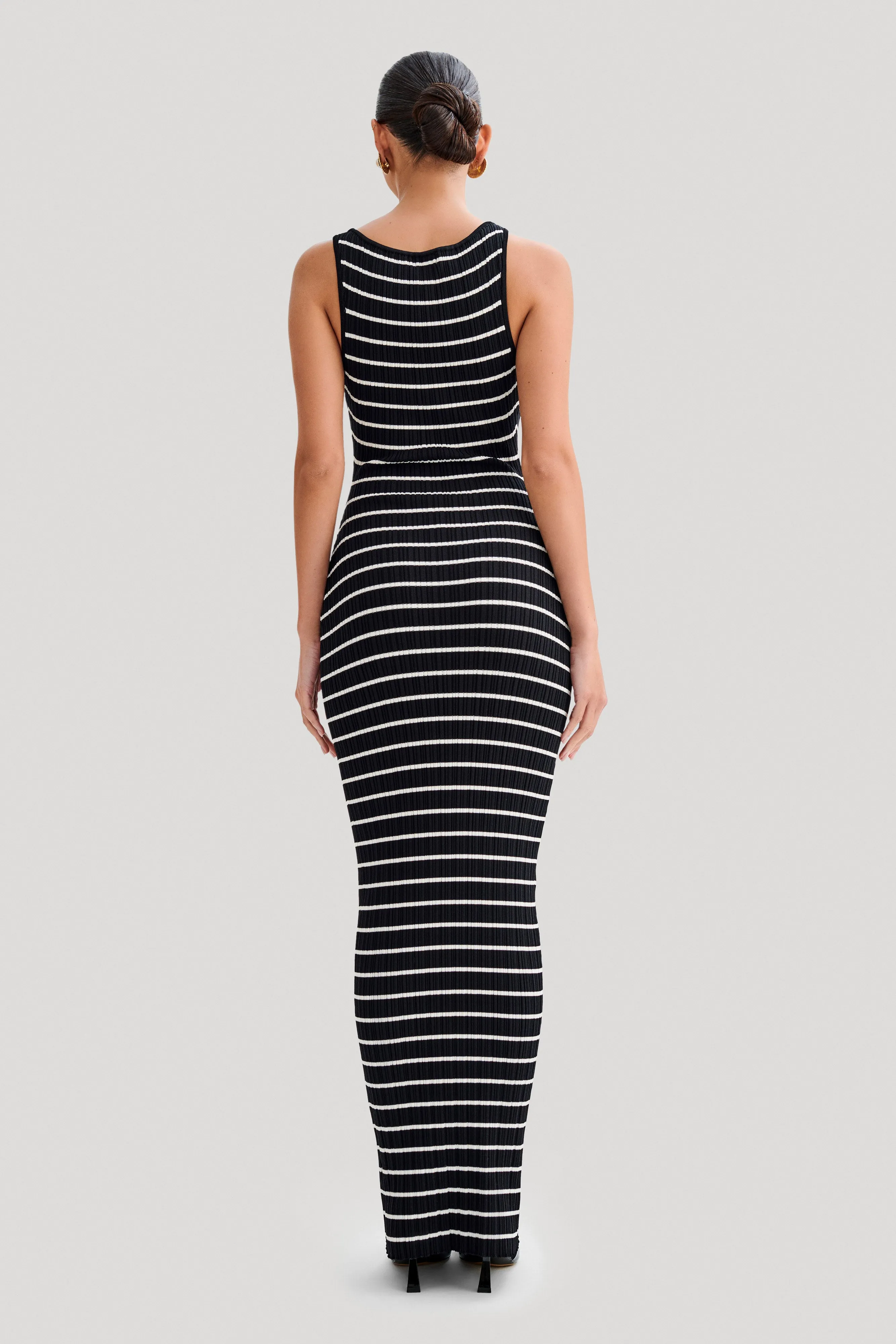 Seema Sleeveless Knit Maxi Dress - Black sold by Meshki product image thumbnail 2