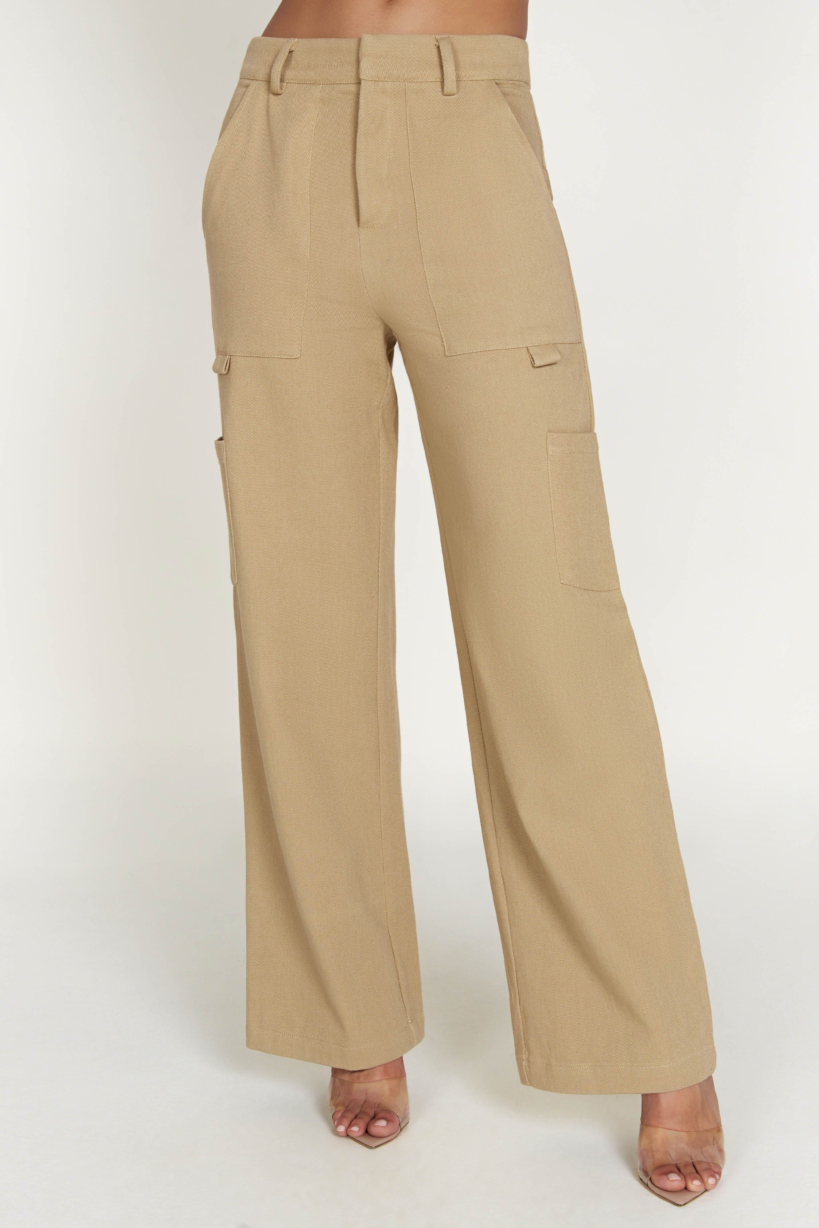 Vicky Cargo Pants - Stone sold by Meshki product image thumbnail 2