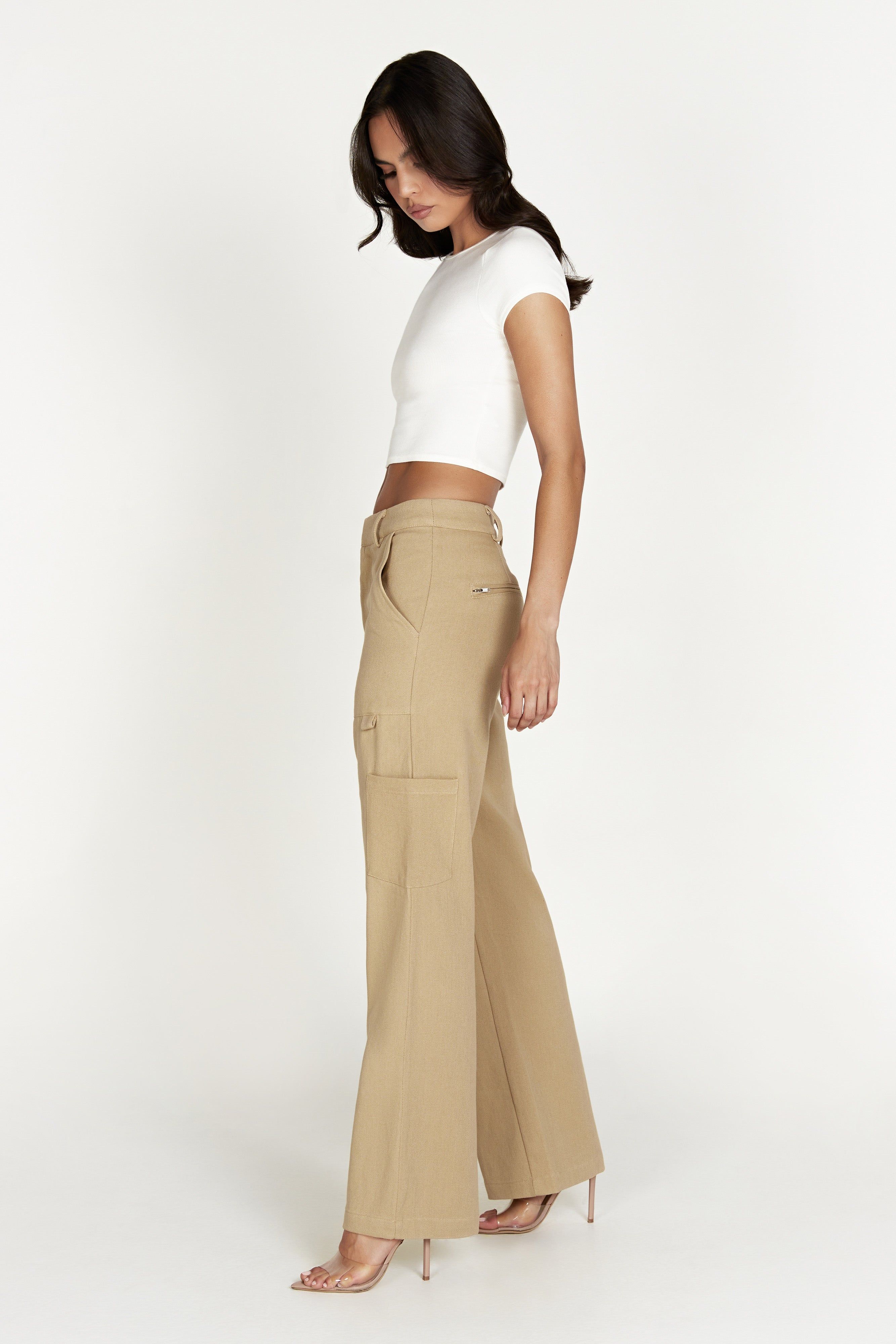 Vicky Cargo Pants - Stone sold by Meshki product image thumbnail 9