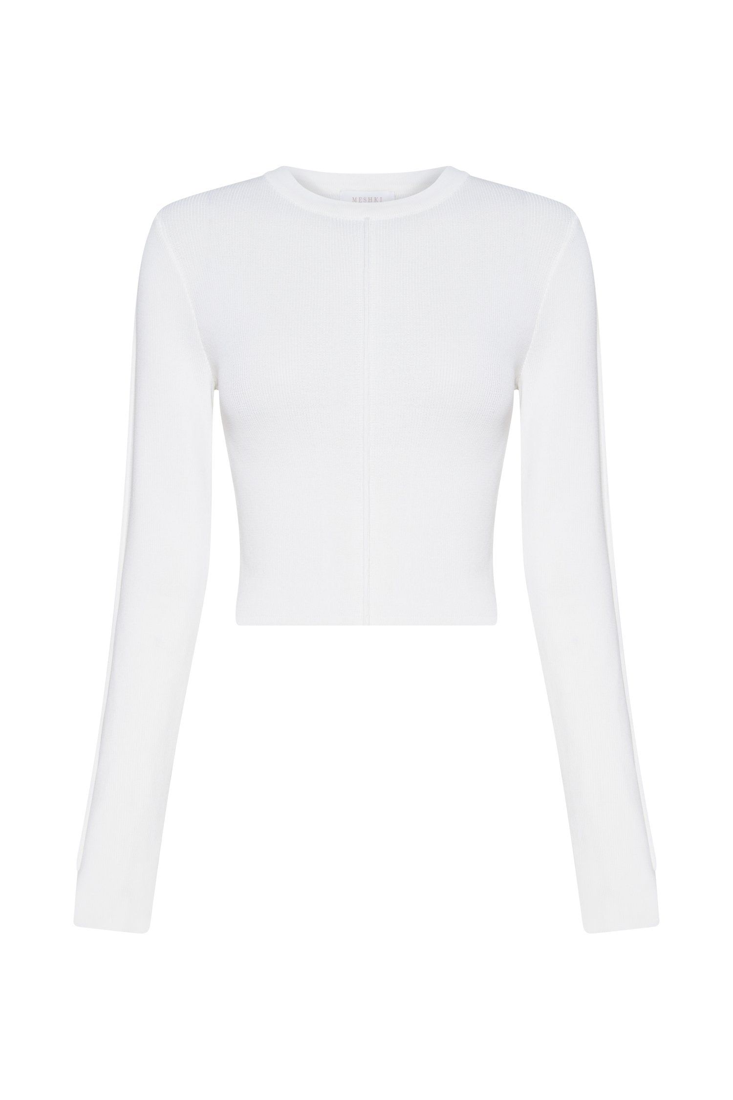 Nada Pintuck Detail Knitted Top - White sold by Meshki product image thumbnail 9