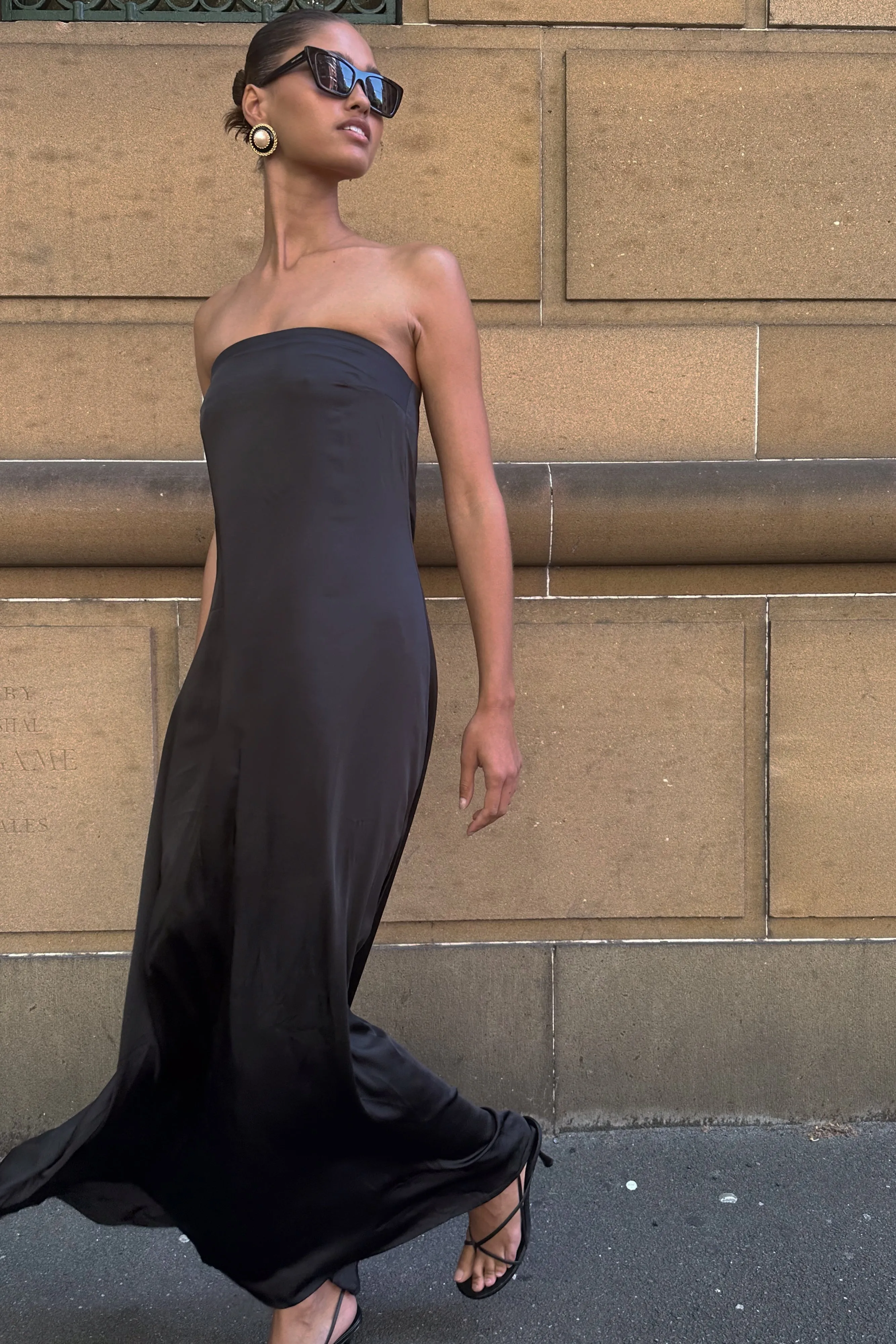 Luisa Strapless Maxi Dress - Black sold by Meshki product image thumbnail 4