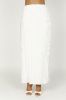 Elsie Plisse Maxi Skirt - White sold by Meshki