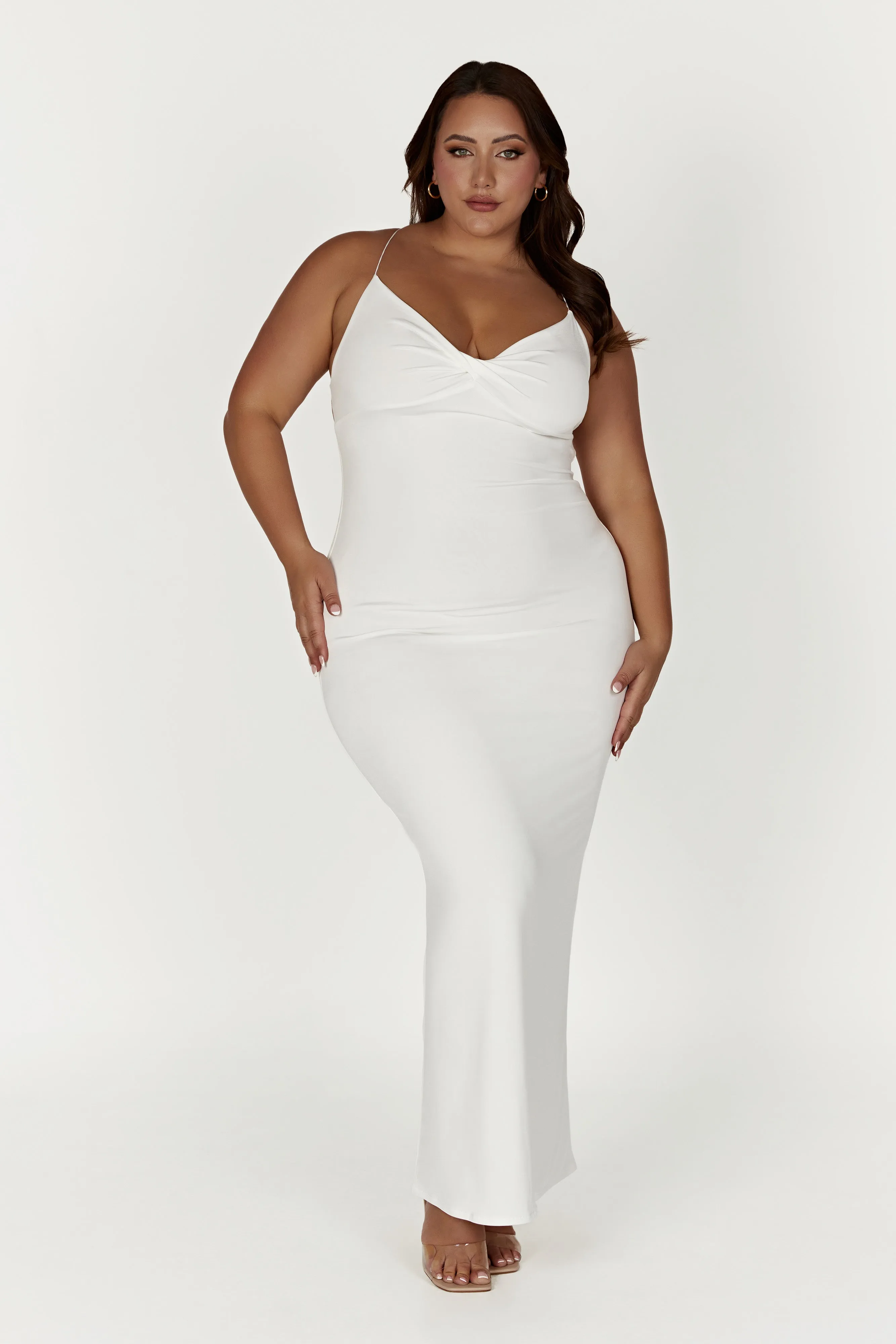 Sinead Twist Maxi Dress - White sold by Meshki product image thumbnail 4