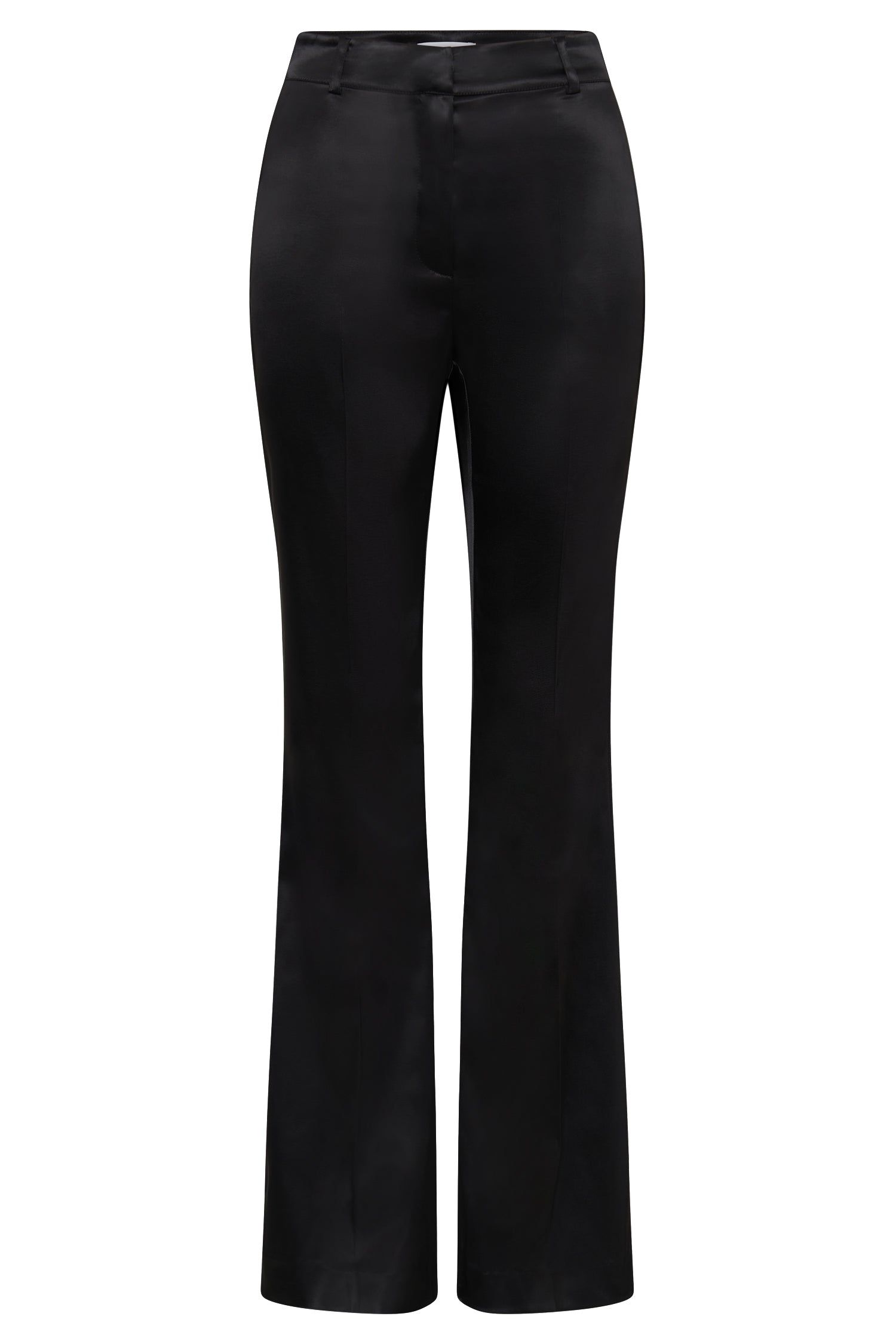 Maeva Satin Flared Pants - Black sold by Meshki product image thumbnail 6