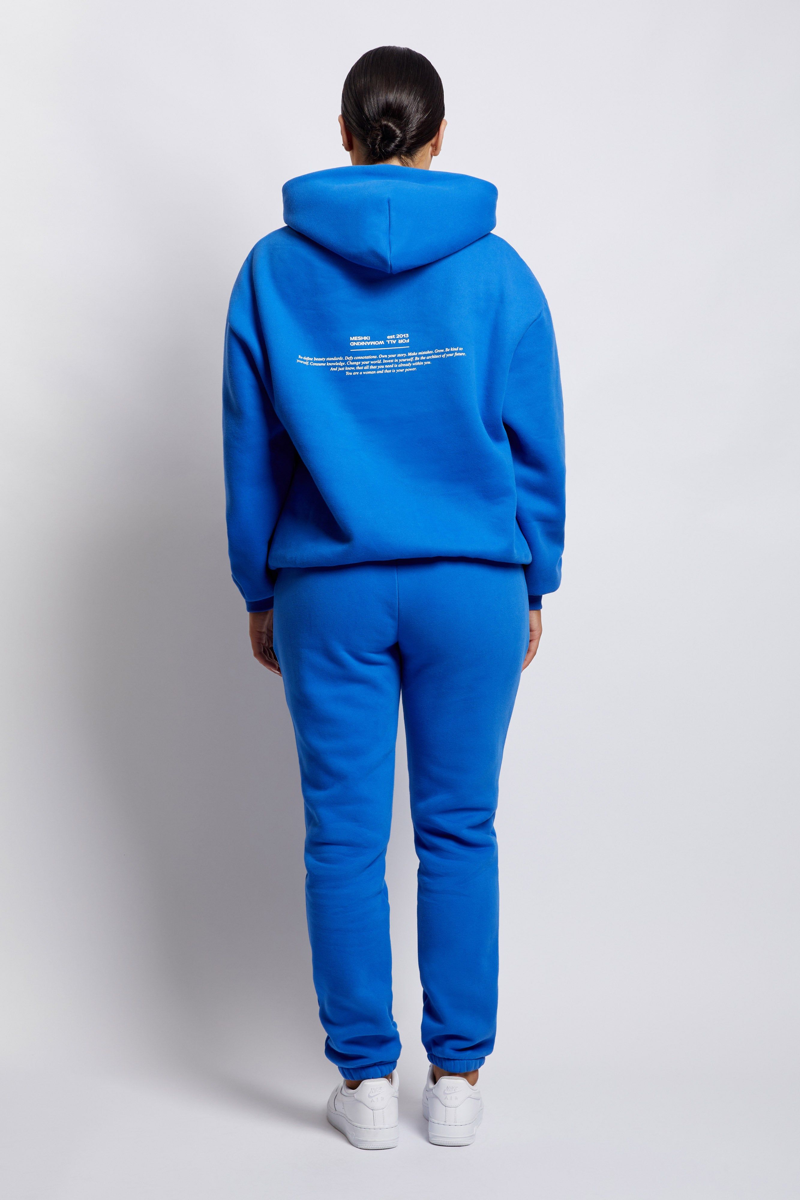 Bree Oversized Fleeceback Hoodie - Cobalt Blue sold by Meshki product image thumbnail 5