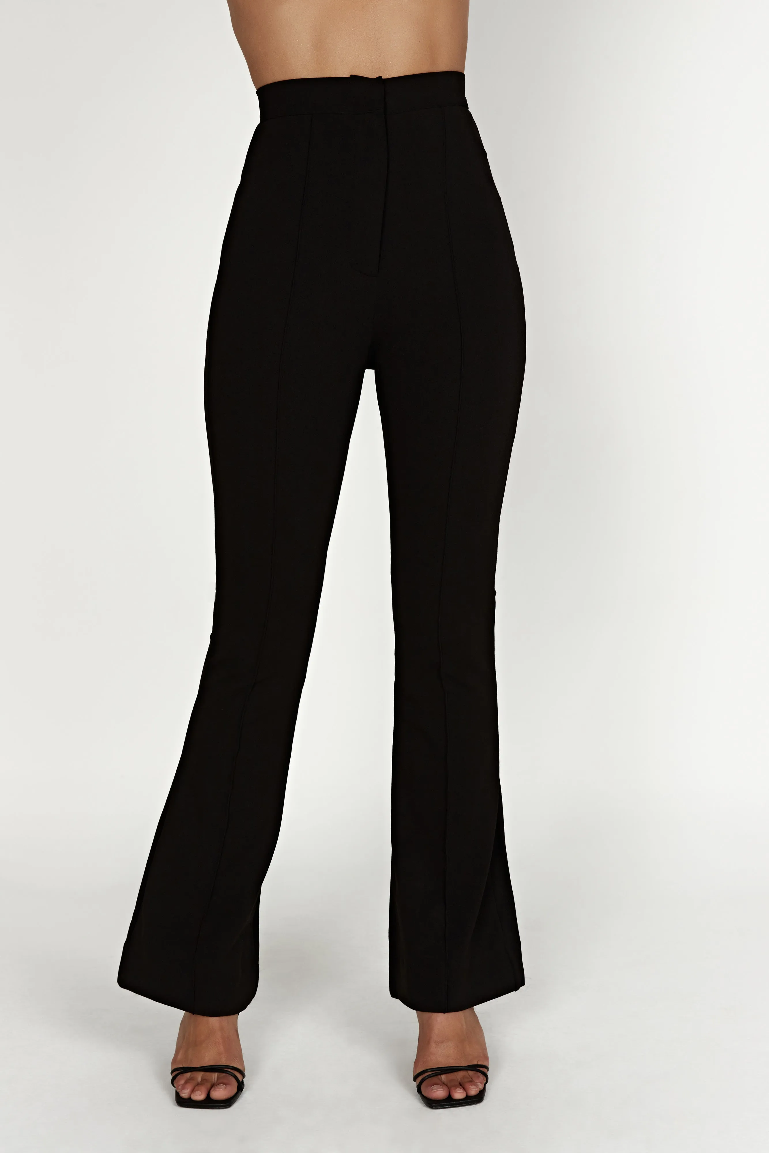 Zendaya Highwaisted Flare Pants - Black sold by Meshki product image thumbnail 4