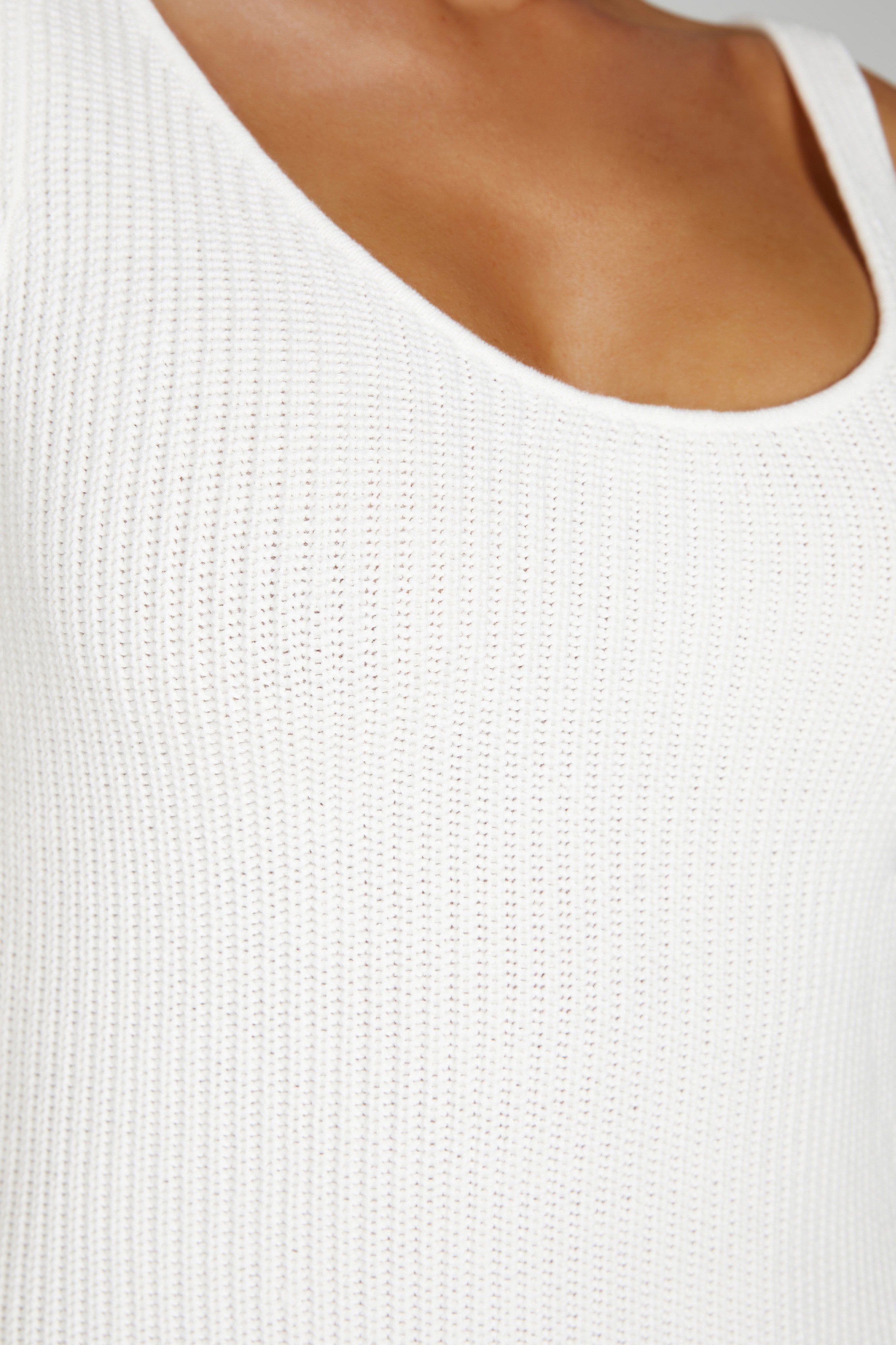 Pauline Open Back Knit Mini Dress - White sold by Meshki product image thumbnail 2