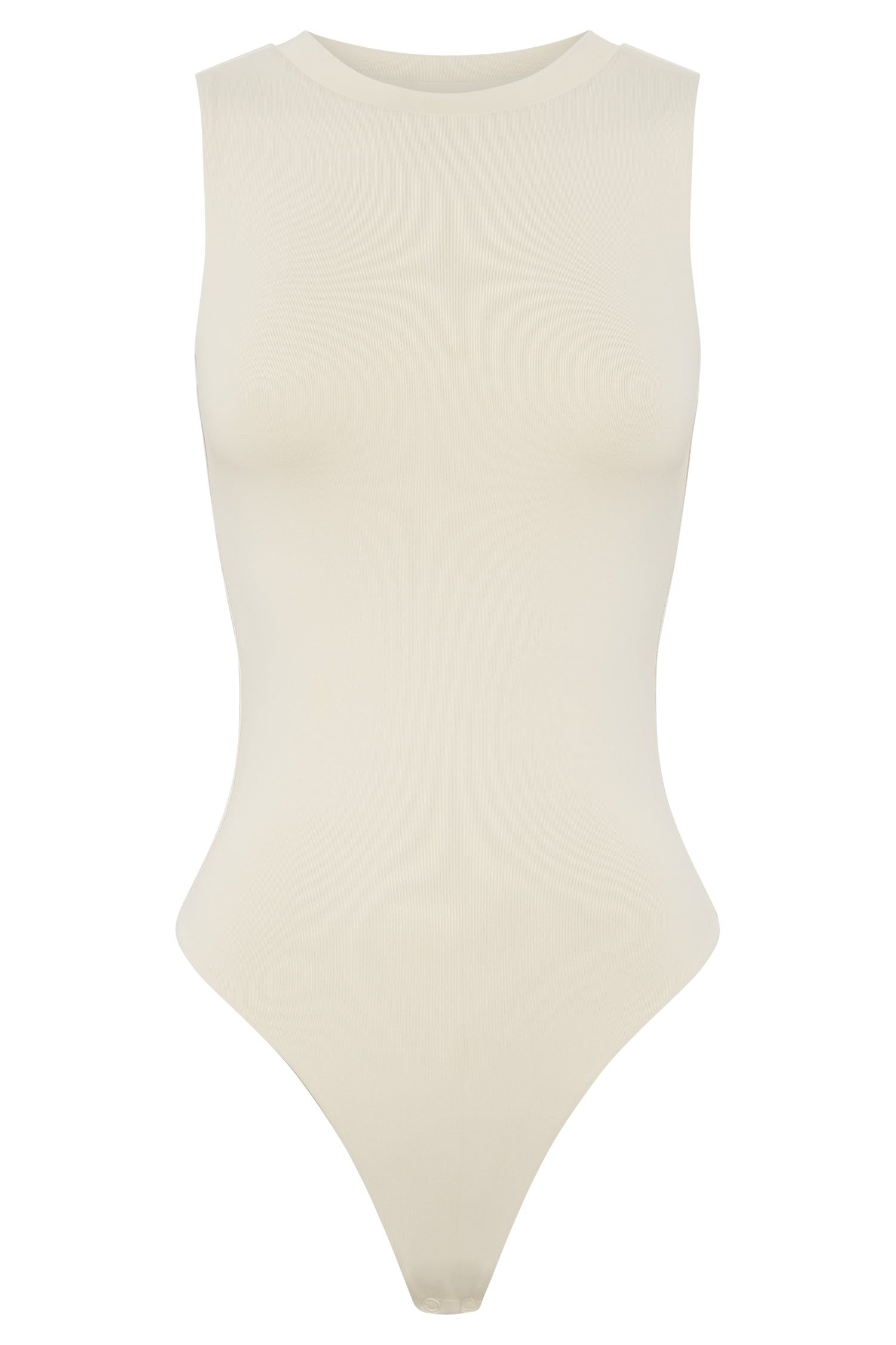 Jordyn Tank Sleeveless Bodysuit - Cream sold by Meshki product image thumbnail 8