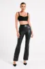 Zaira Cupped Crepe Crop Top - Black sold by Meshki