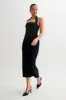 Amelita Suiting Halter Midi Dress - Black sold by Meshki