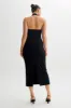 Amelita Suiting Halter Midi Dress - Black sold by Meshki