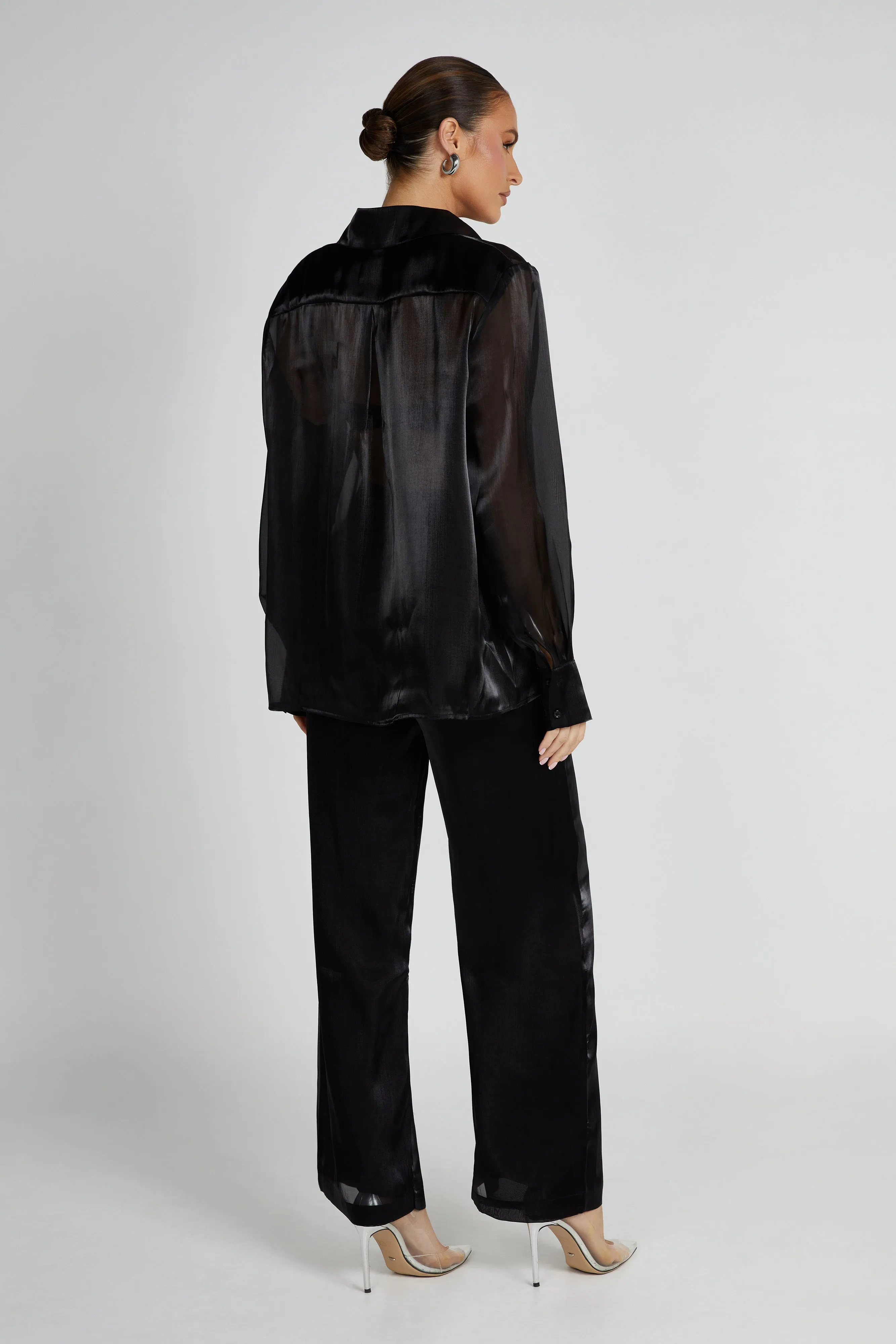 Kinsley Sheer Pants - Black sold by Meshki product image thumbnail 5