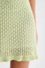 Serina A-Line Knit Mini Skirt - Seafoam Green sold by Meshki