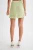 Serina A-Line Knit Mini Skirt - Seafoam Green sold by Meshki