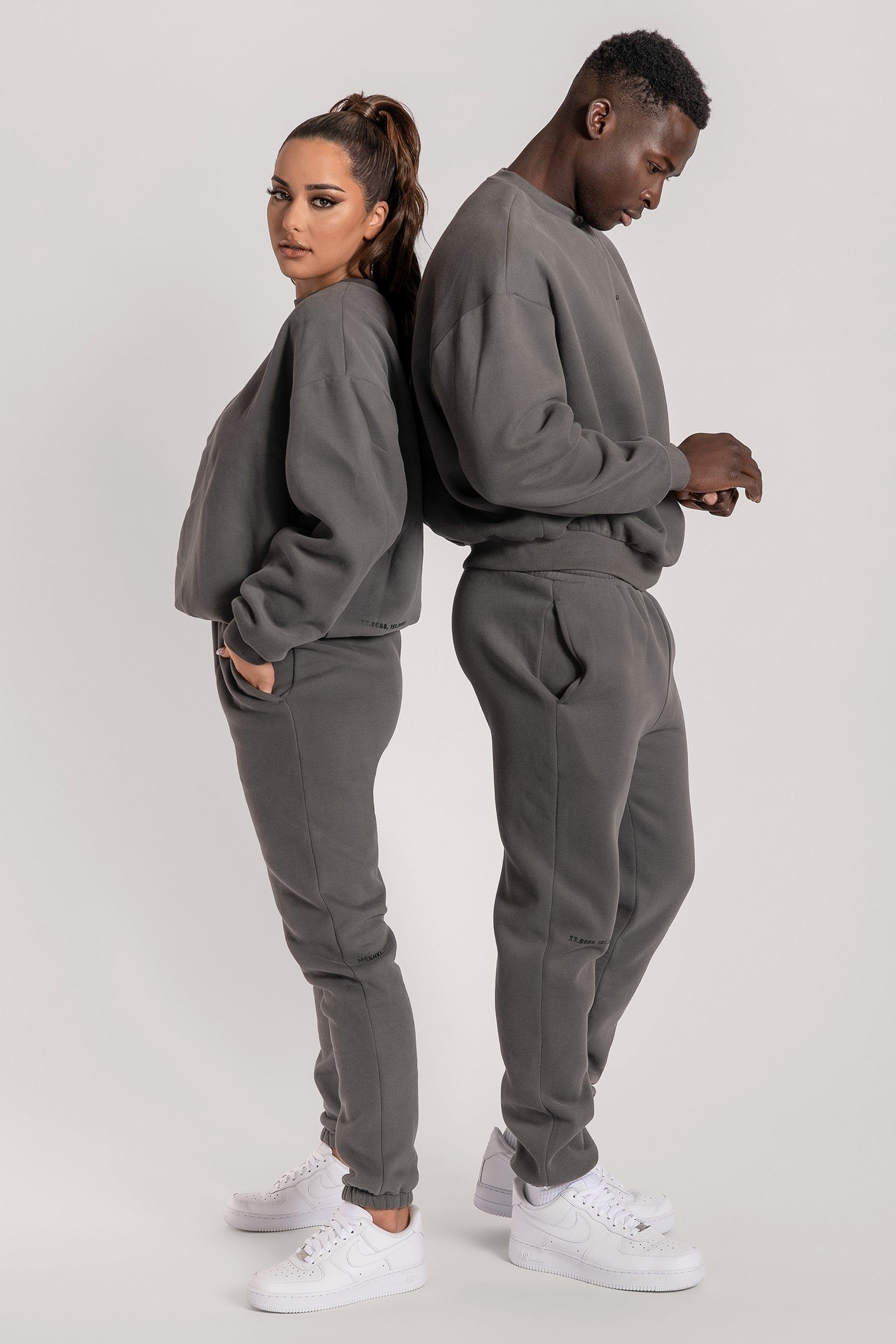 Charlie Unisex Cosy Jogger - Charcoal sold by Meshki product image thumbnail 6