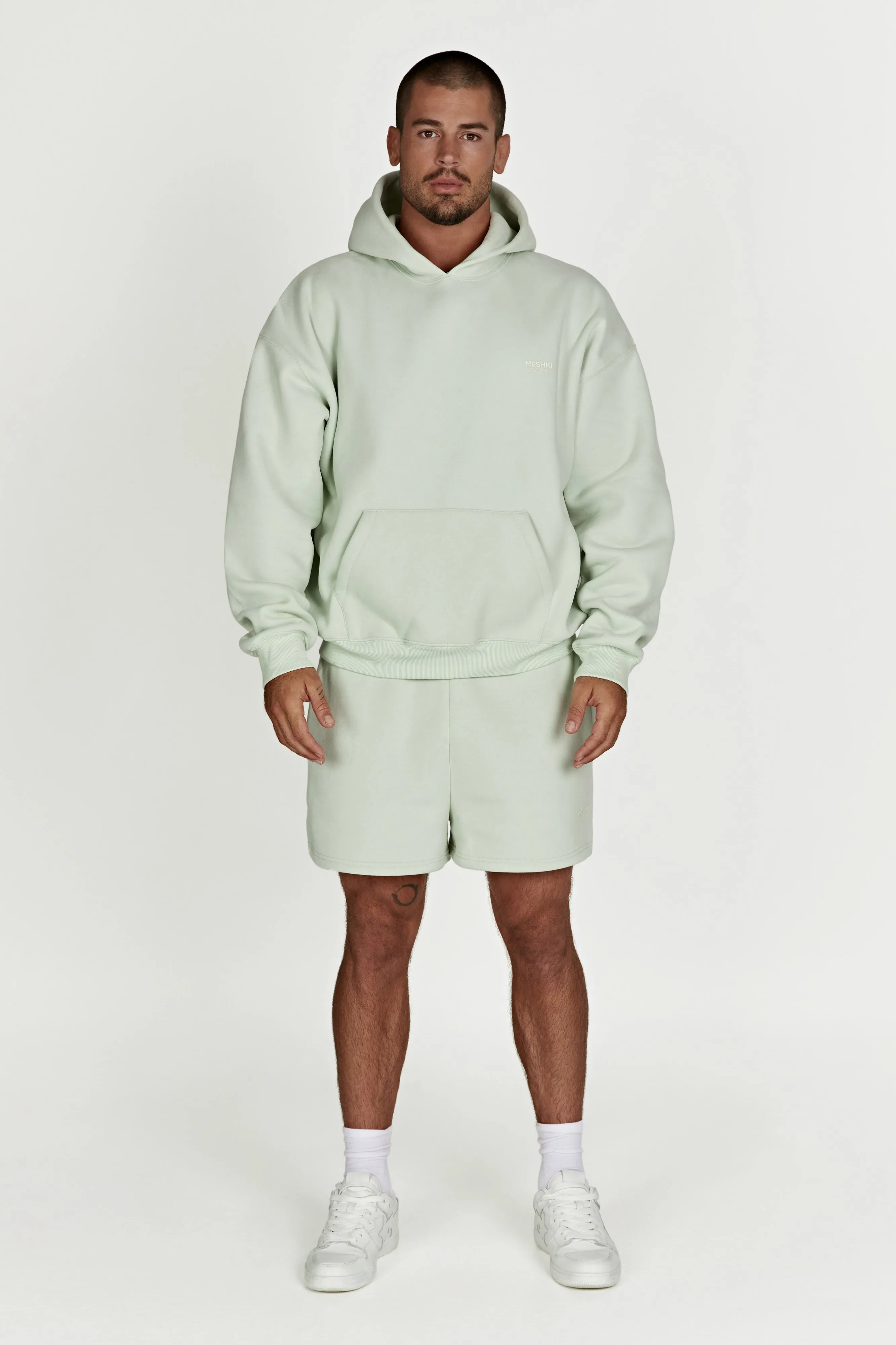 Bernie Oversized Unisex Hoodie - Light Sage sold by Meshki product image thumbnail 5