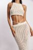 Raquel Crochet Maxi Skirt - Cream sold by Meshki