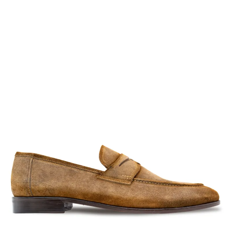 Caro Suede Penny Loafer sold by Mezlan