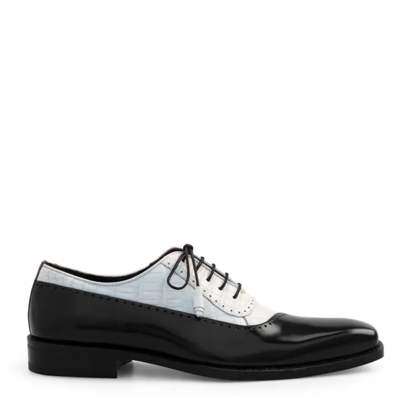 Crocodile/Shine Calf Spectator Oxford sold by Mezlan