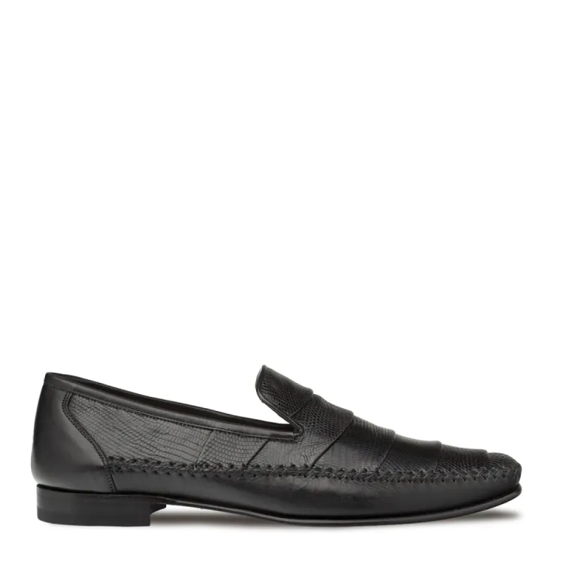 Lizard/Leather Folded Loafer sold by Mezlan
