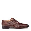 Crocodile Double Monk Strap sold by Mezlan